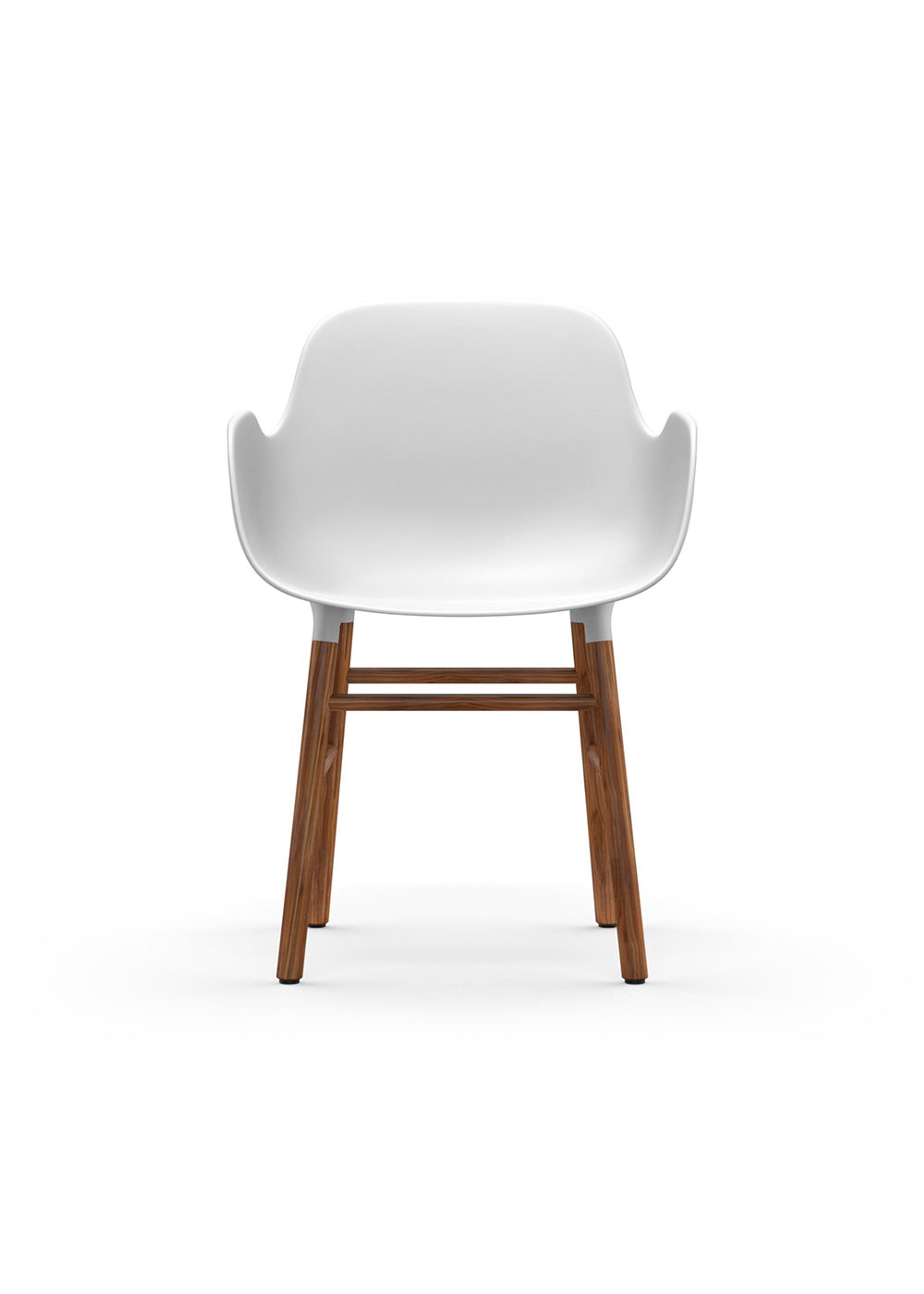 Normann Copenhagen - Dining chair - Form Armchair Wood - Walnut / White