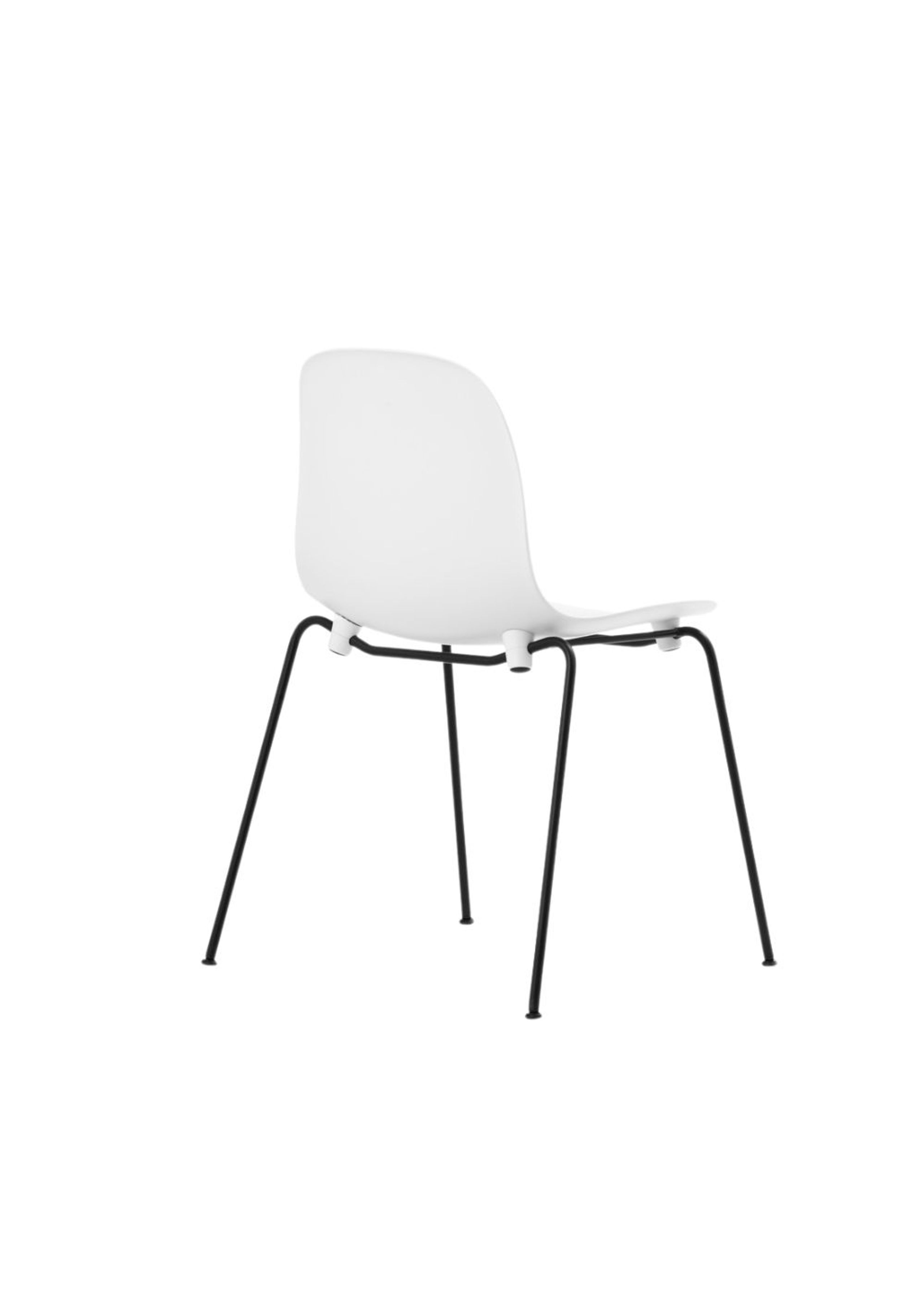 Normann Copenhagen - Chaise à manger - Form Chair Stacking Steel - White / Black