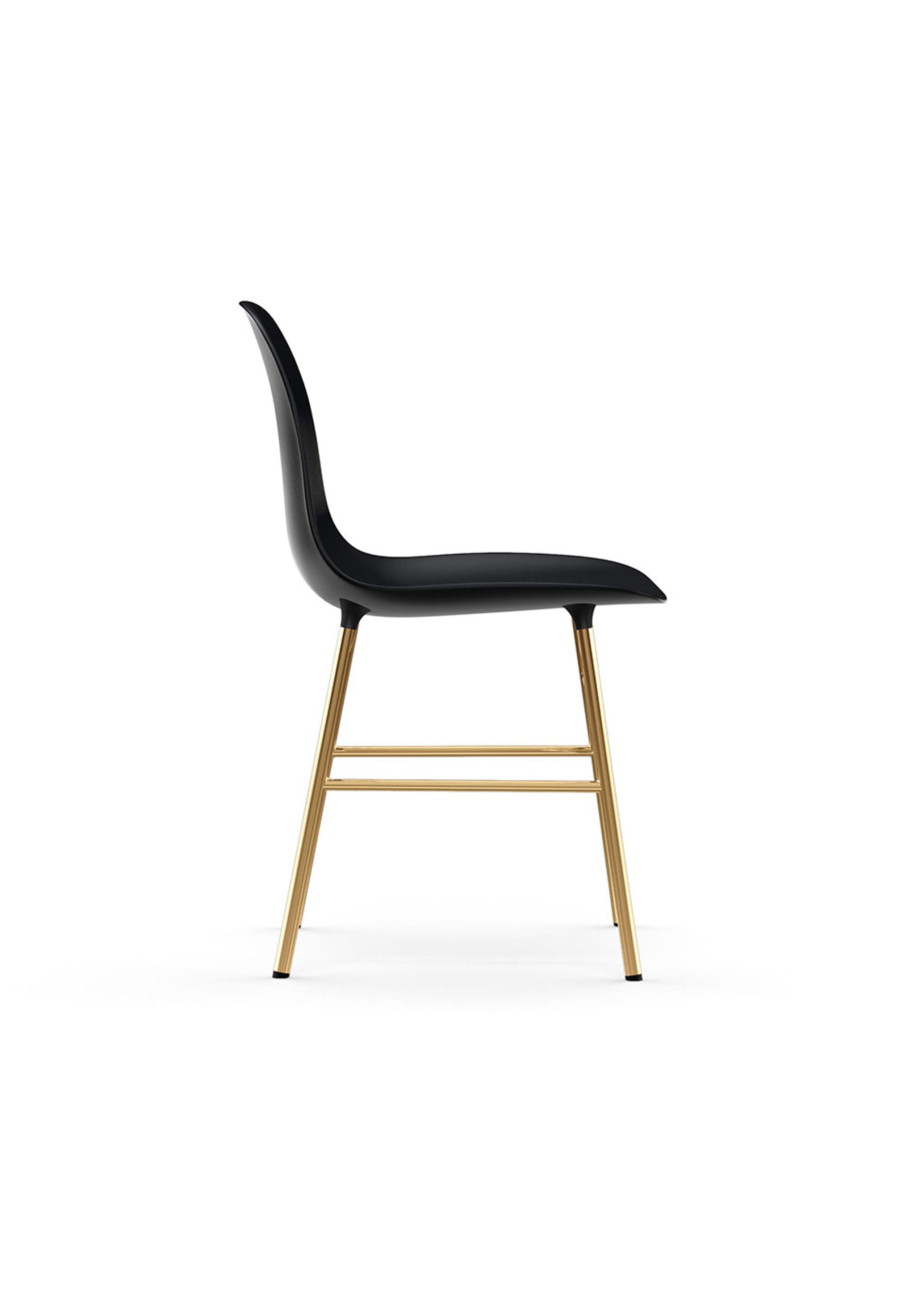 Normann Copenhagen - Jídelní židle - Form Chair Steel - Brass / Black