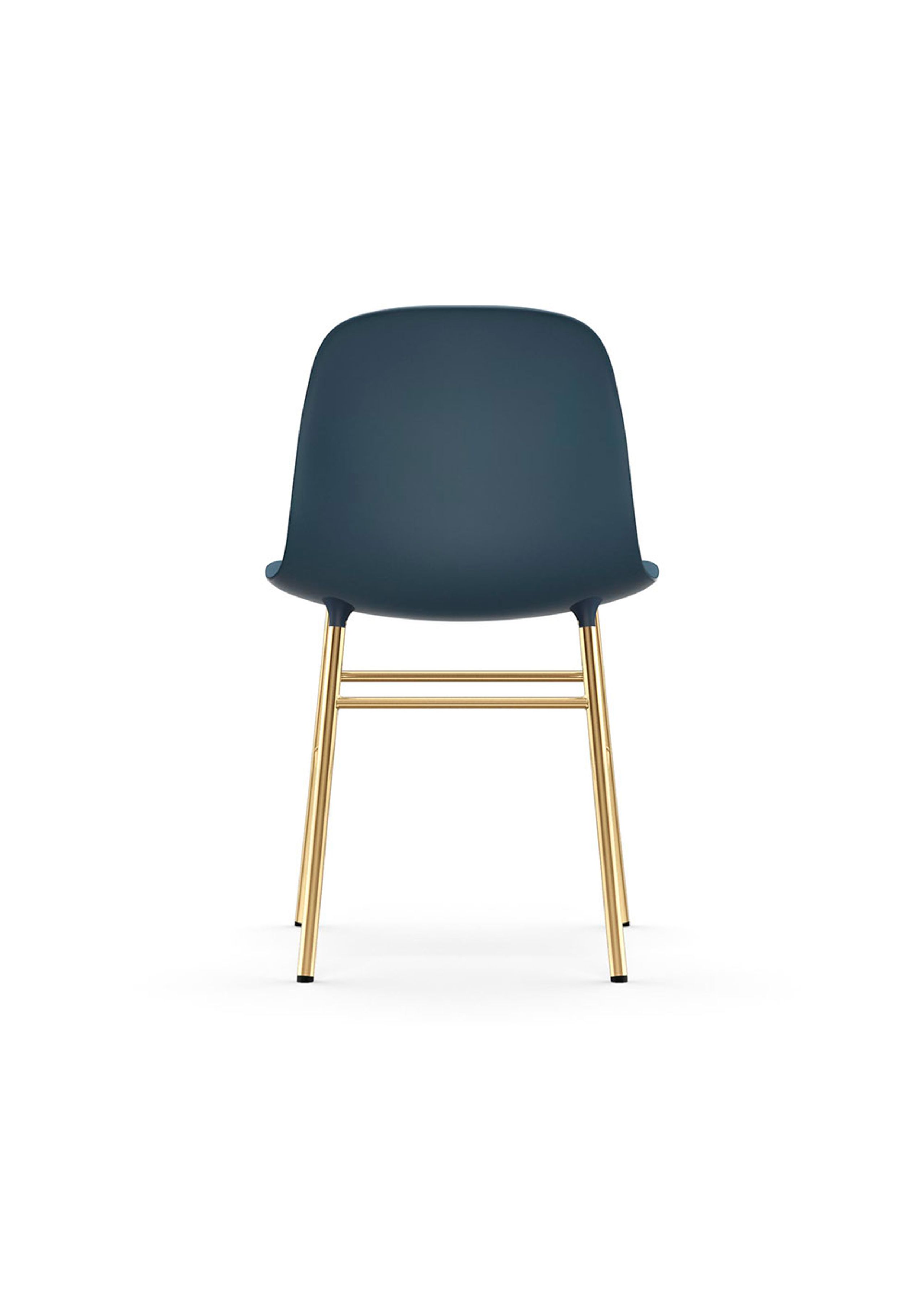 Normann Copenhagen - Jídelní židle - Form Chair Steel - Brass / Blue