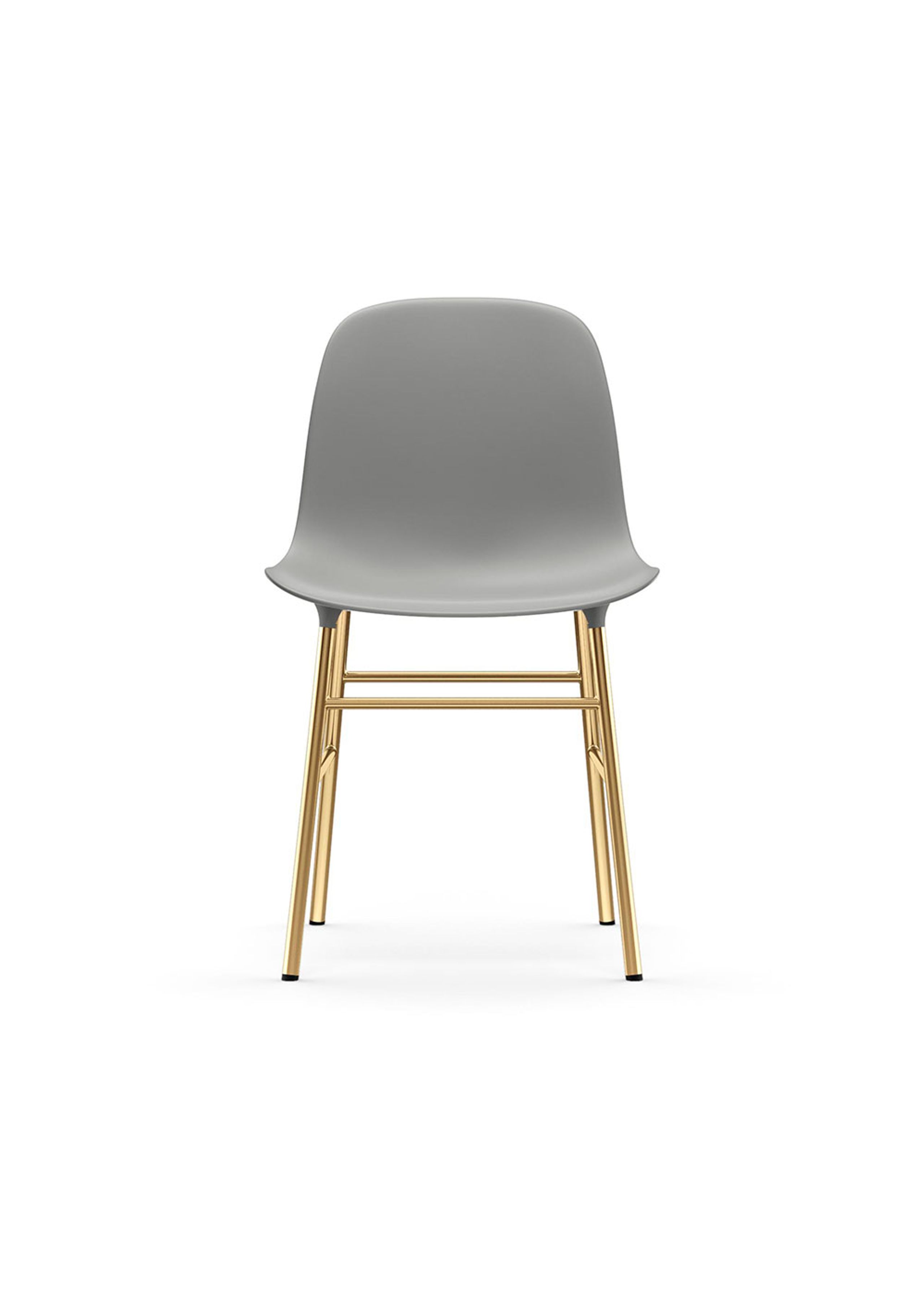 Normann Copenhagen - Spisebordsstol - Form Chair Steel - Brass / Grey