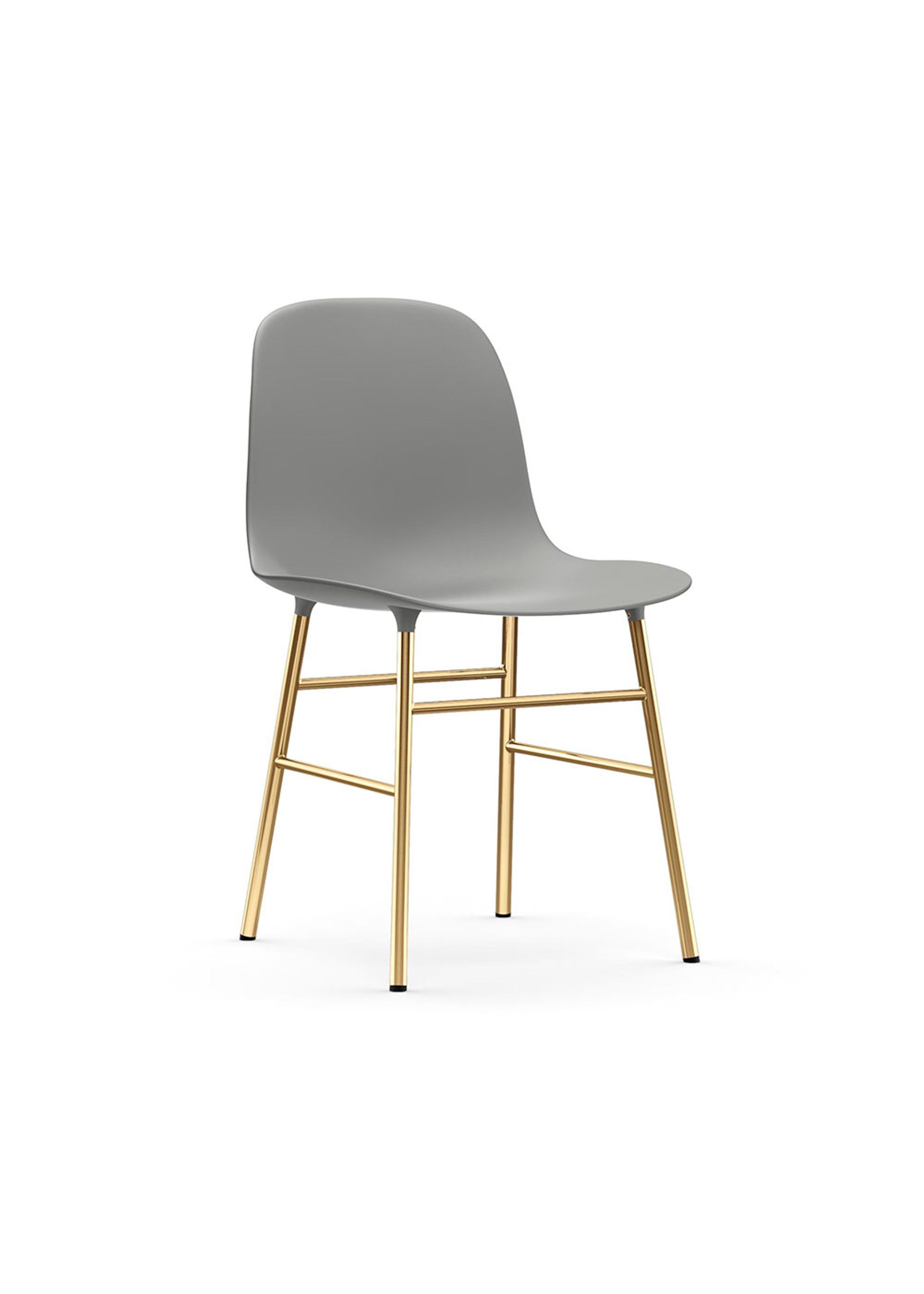 Normann Copenhagen - Spisebordsstol - Form Chair Steel - Brass / Grey