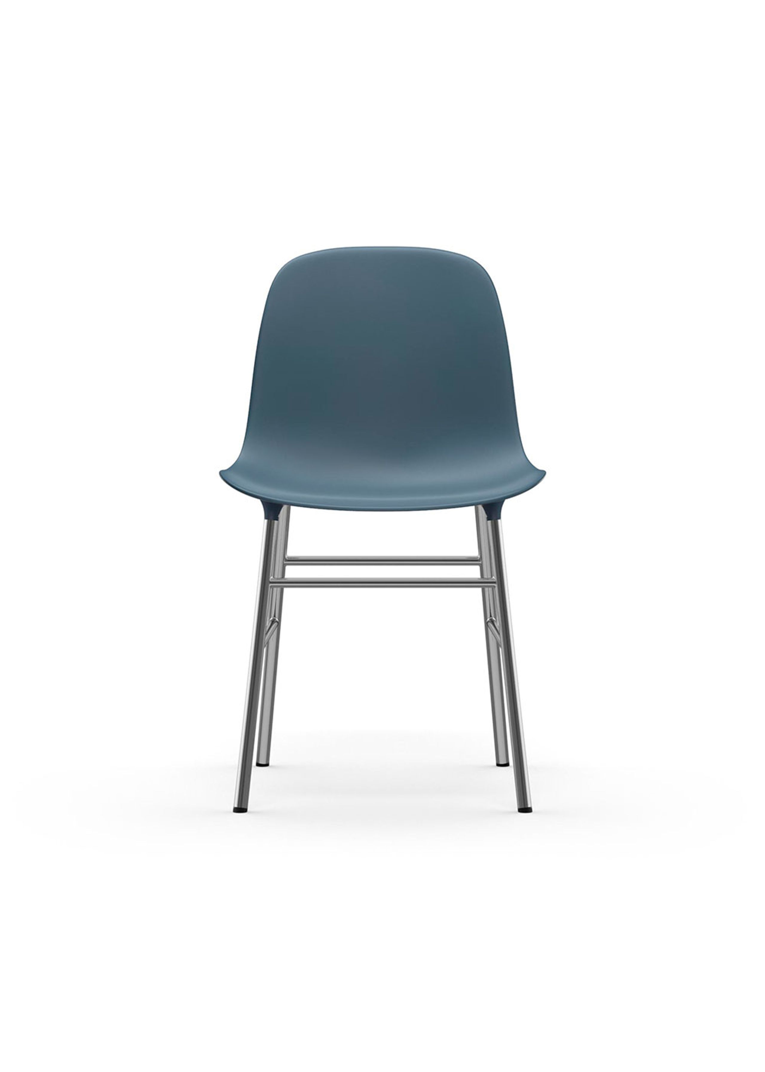 Normann Copenhagen - Jídelní židle - Form Chair Steel - Chrome / Blue