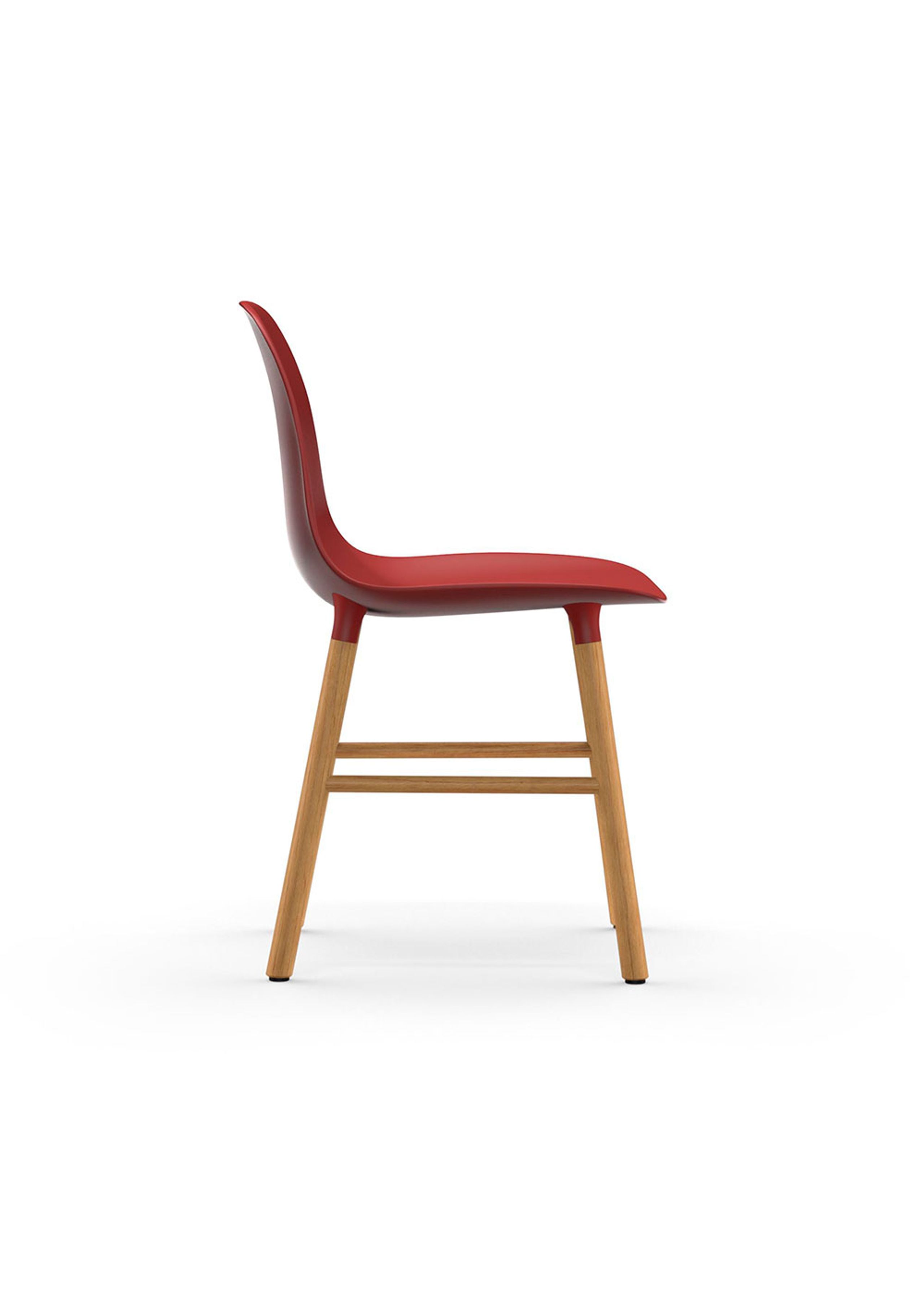 Normann Copenhagen - Cadeira de jantar - Form Chair Wood - Red/Oak