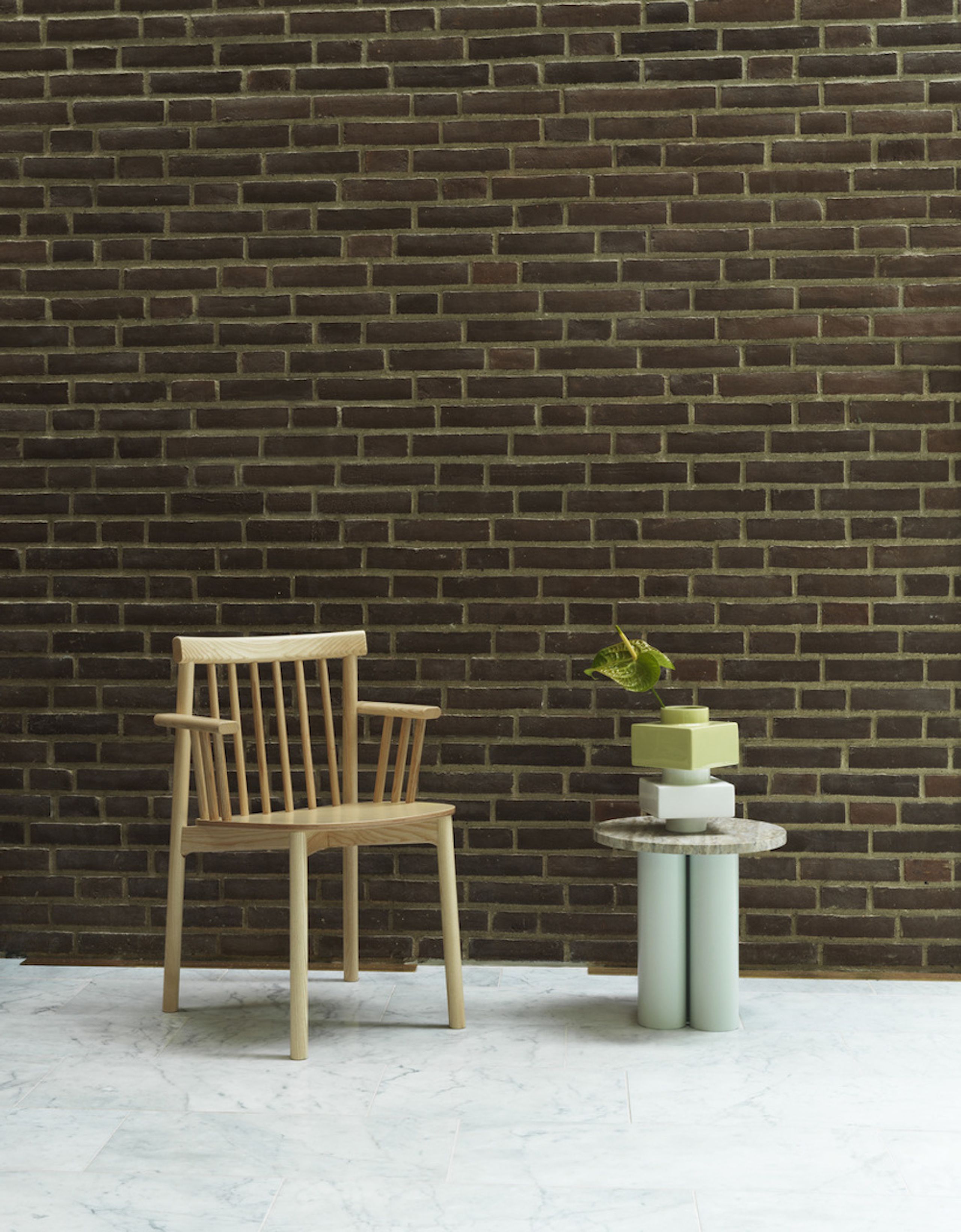 Normann Copenhagen - Spisebordsstol - Pind Armchair - Brown Stained Ash