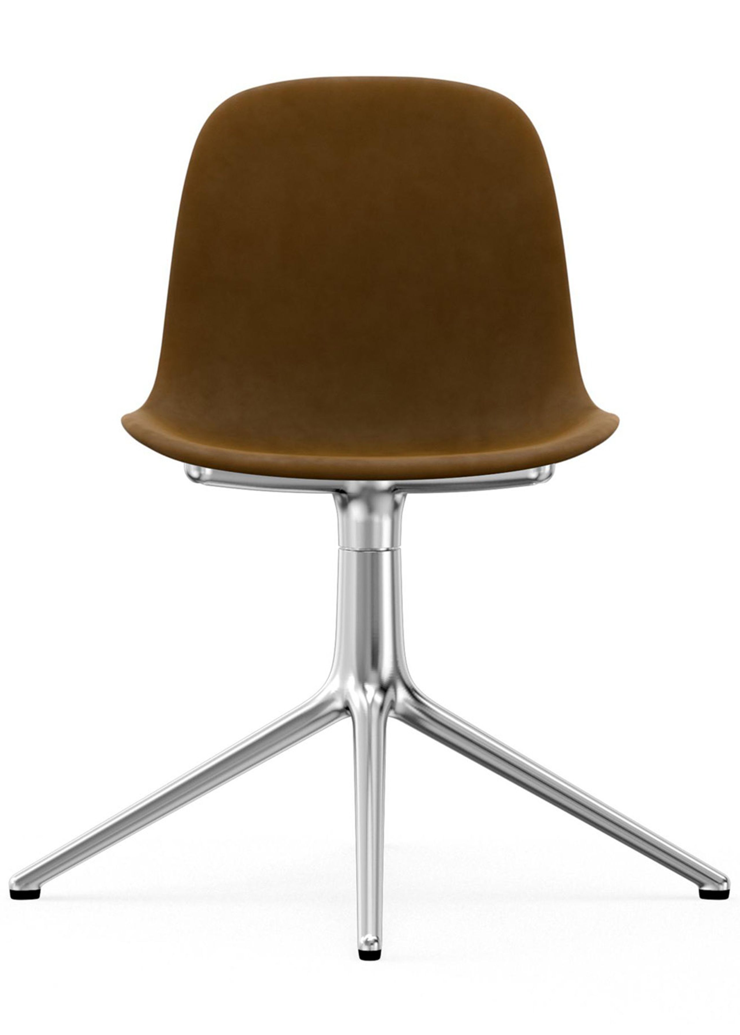 Normann Copenhagen - Chaise - Form Chair - Swivel 4L Full Upholstery - Frame: Aluminium / Fabric: City Velvet vol. 2 30