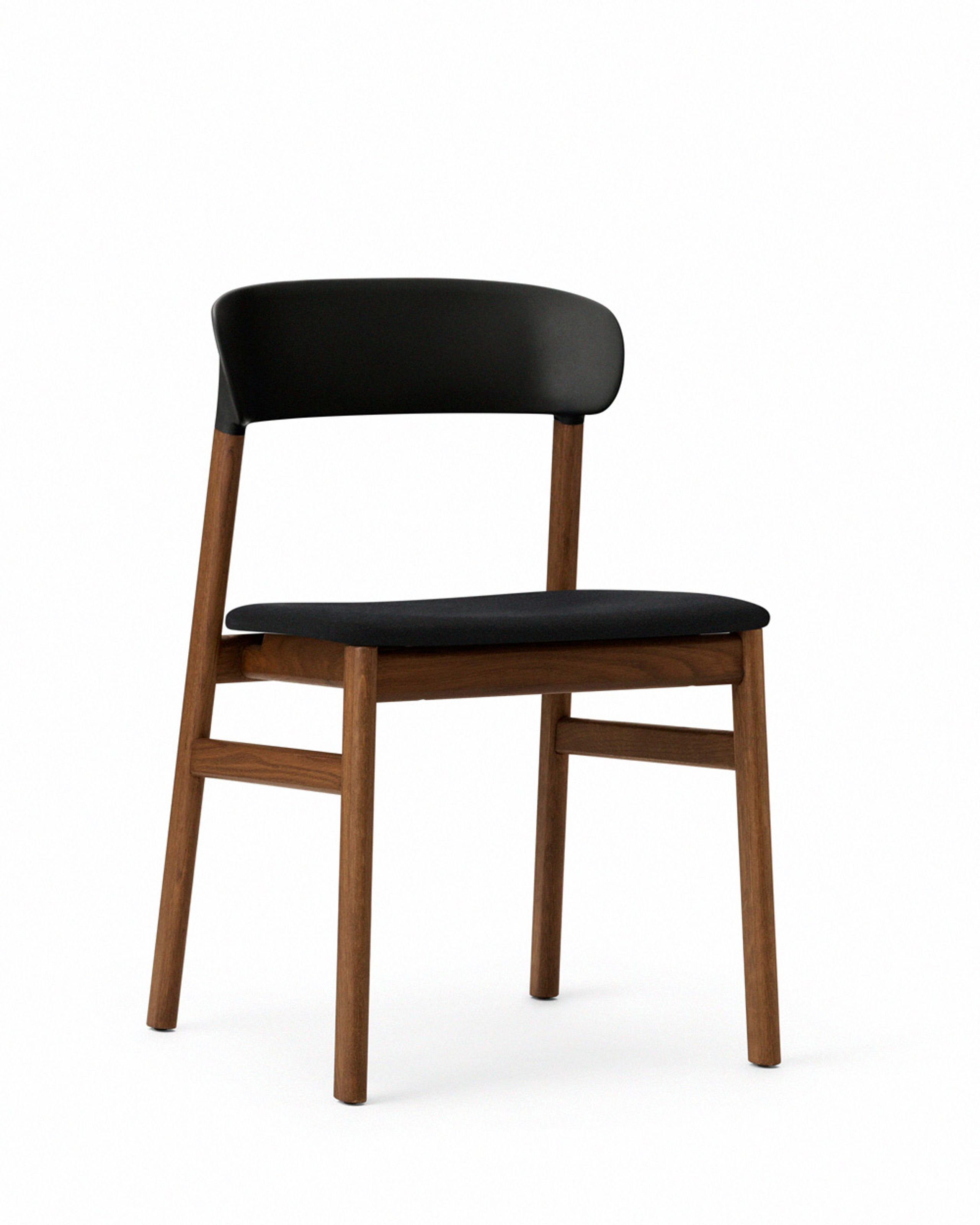 Normann Copenhagen - Cadeira de jantar - Herit chair / Upholstery - Black (Synergy)