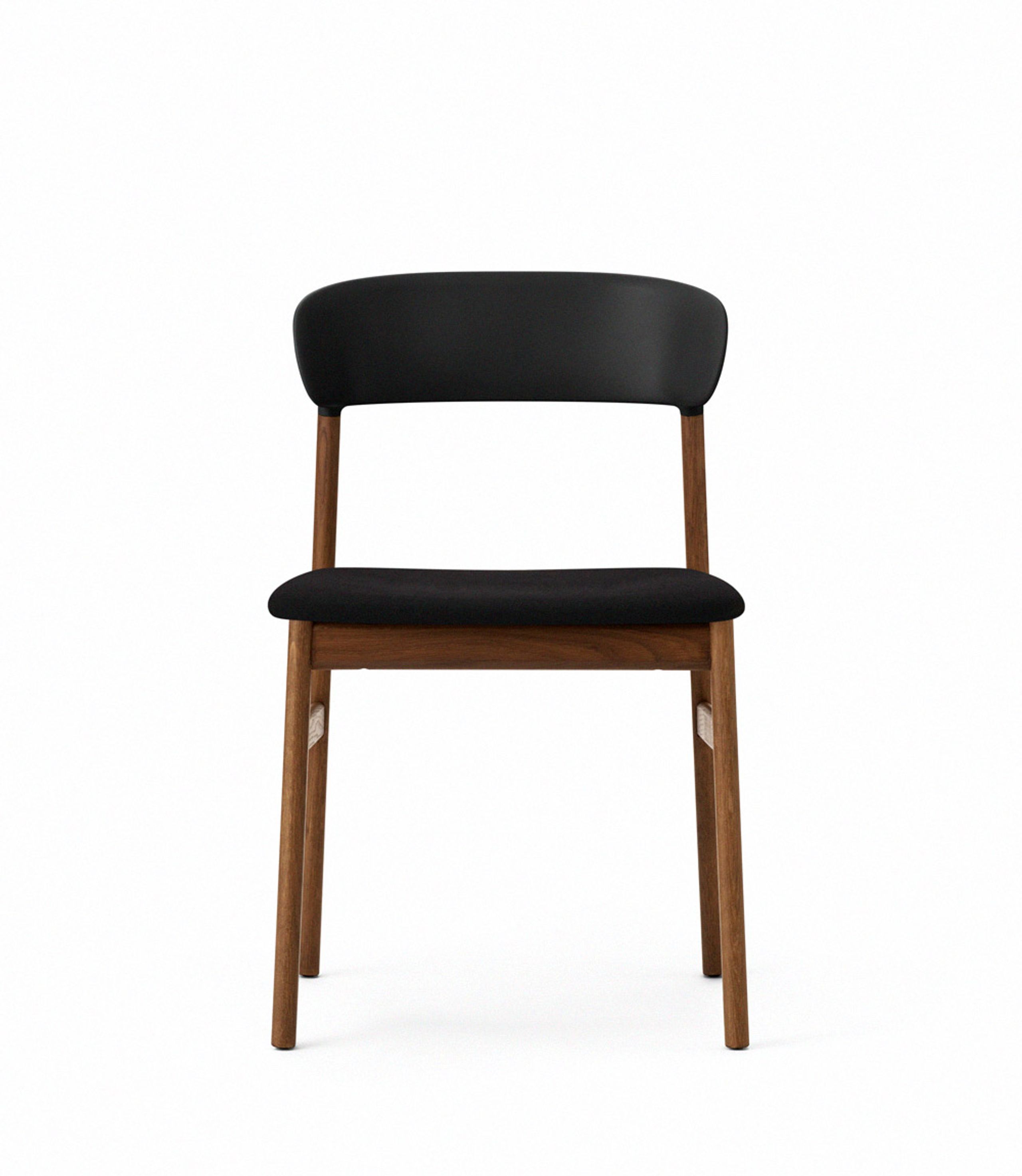 Normann Copenhagen - Cadeira de jantar - Herit chair / Upholstery - Black (Synergy)