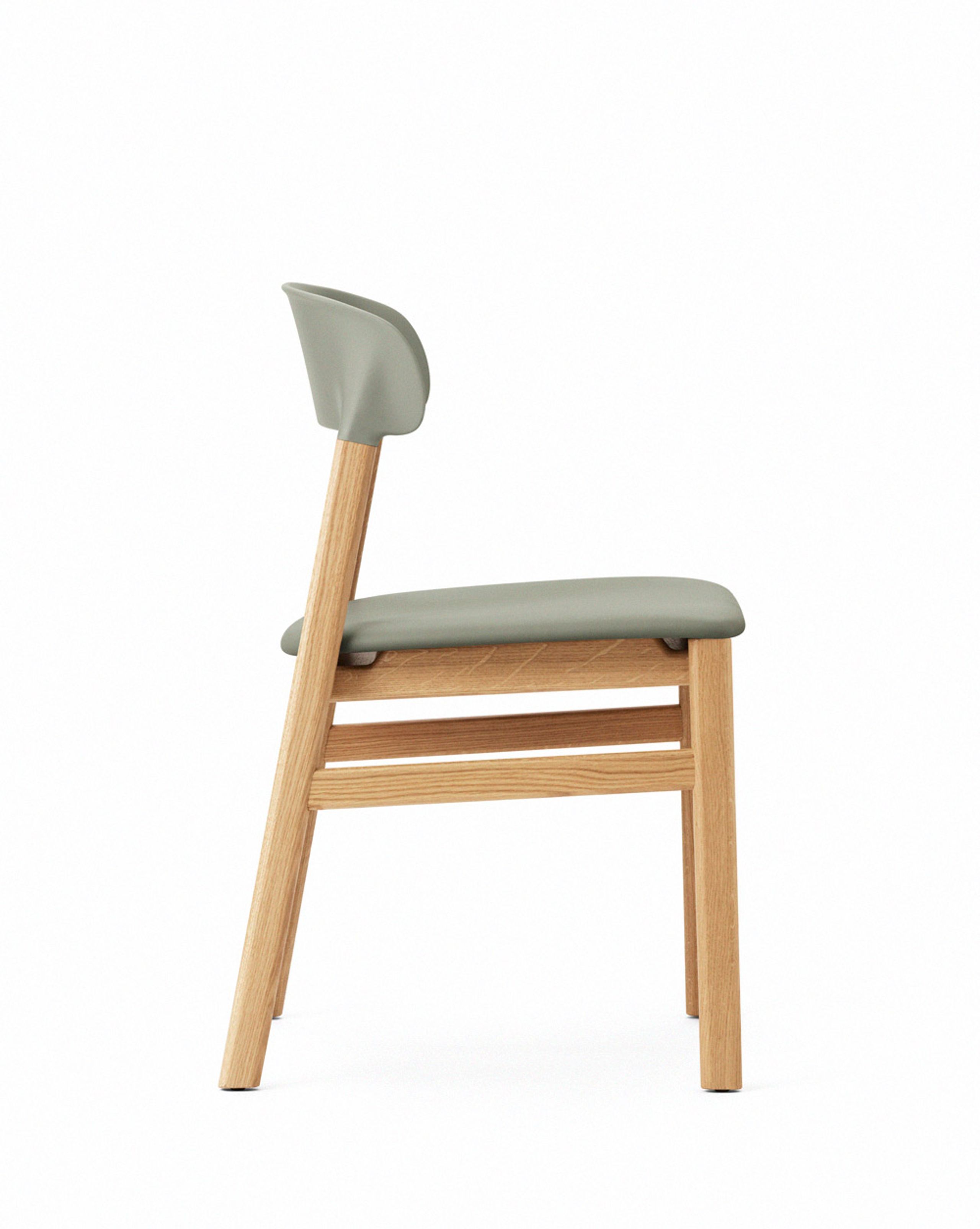 Normann Copenhagen - Chaise à manger - Herit chair / Upholstery - Dusty Green (Spectrum Leather)