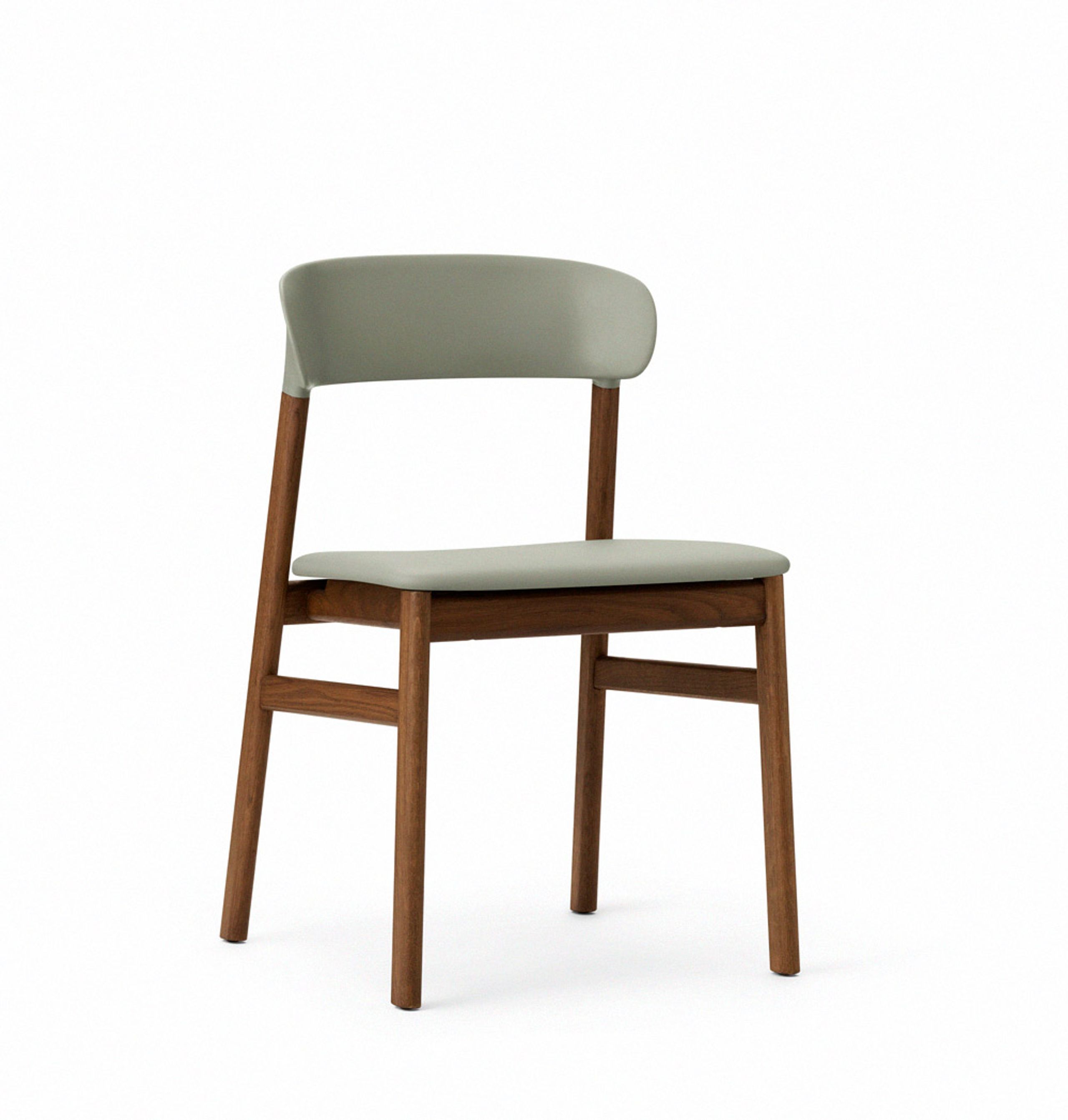 Normann Copenhagen - Chaise à manger - Herit chair / Upholstery - Dusty Green (Spectrum Leather)
