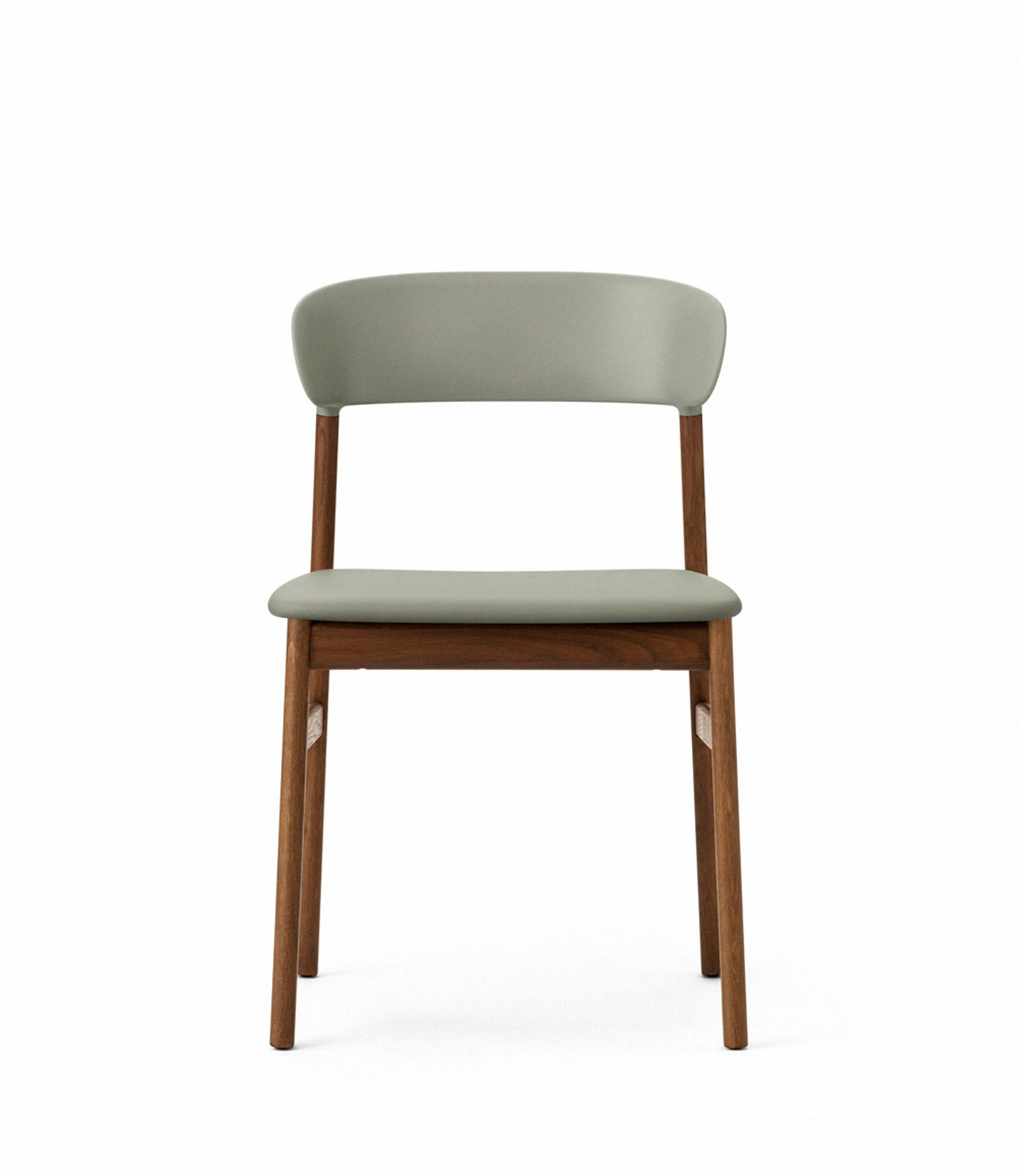 Normann Copenhagen - Chaise à manger - Herit chair / Upholstery - Dusty Green (Spectrum Leather)
