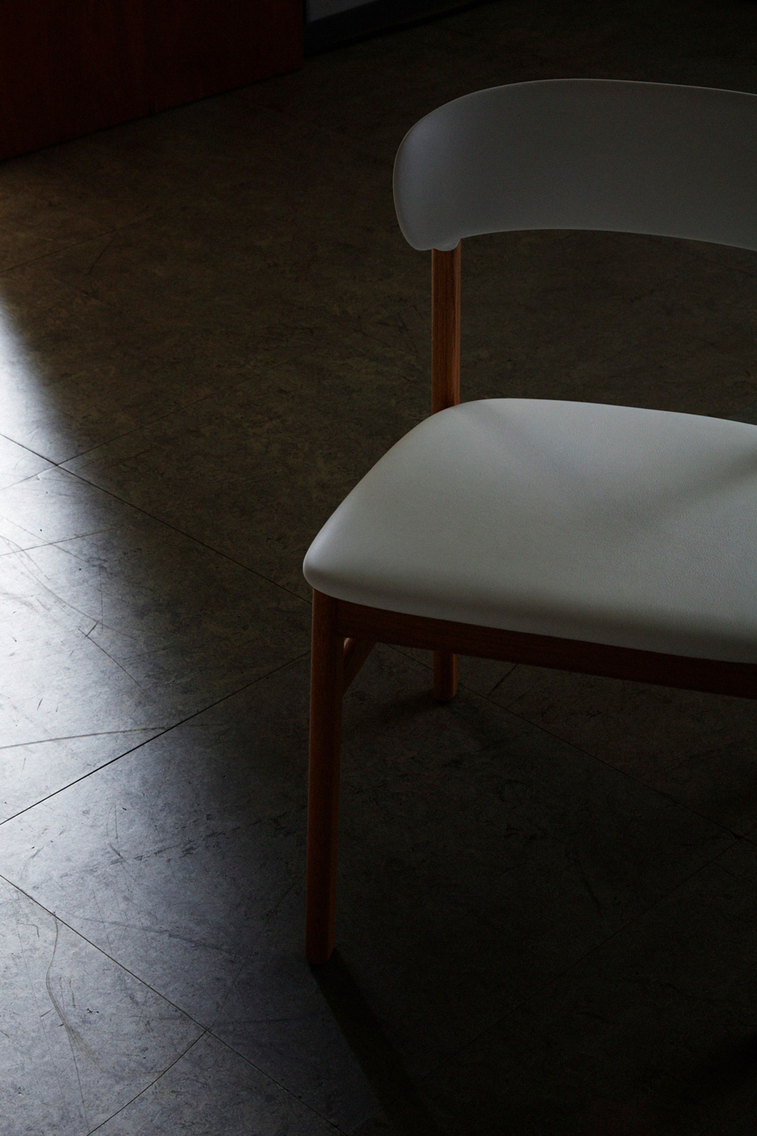 Normann Copenhagen - Chaise à manger - Herit chair / Upholstery - Dusty Green (Spectrum Leather)