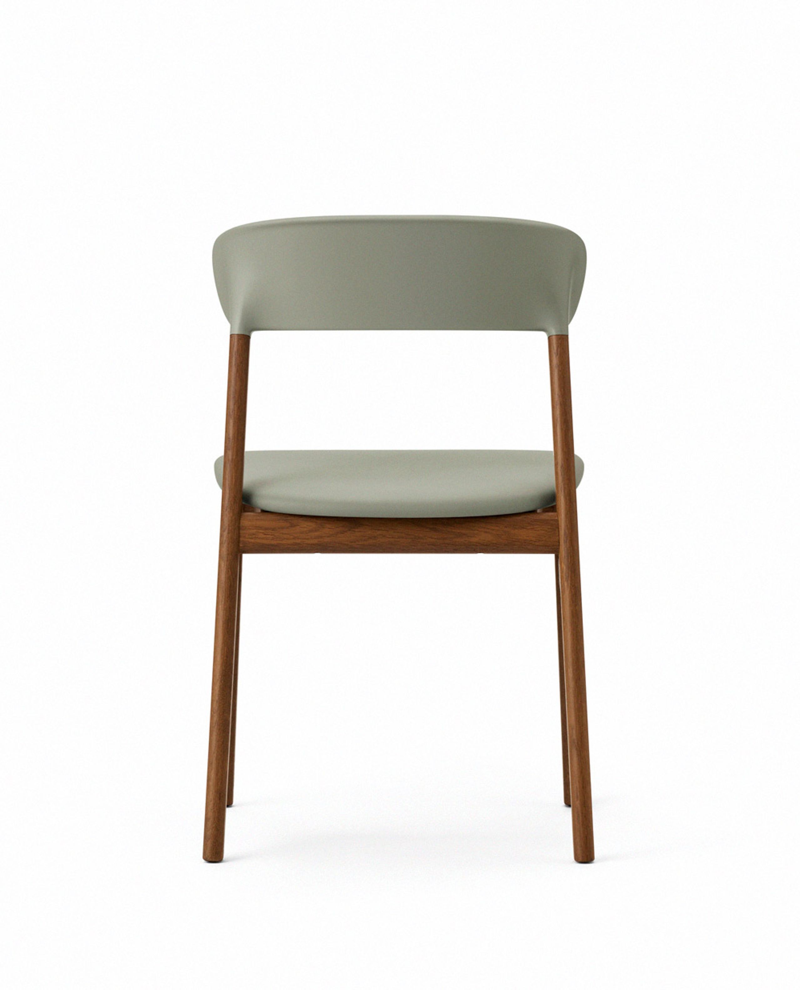 Normann Copenhagen - Chaise à manger - Herit chair / Upholstery - Dusty Green (Spectrum Leather)