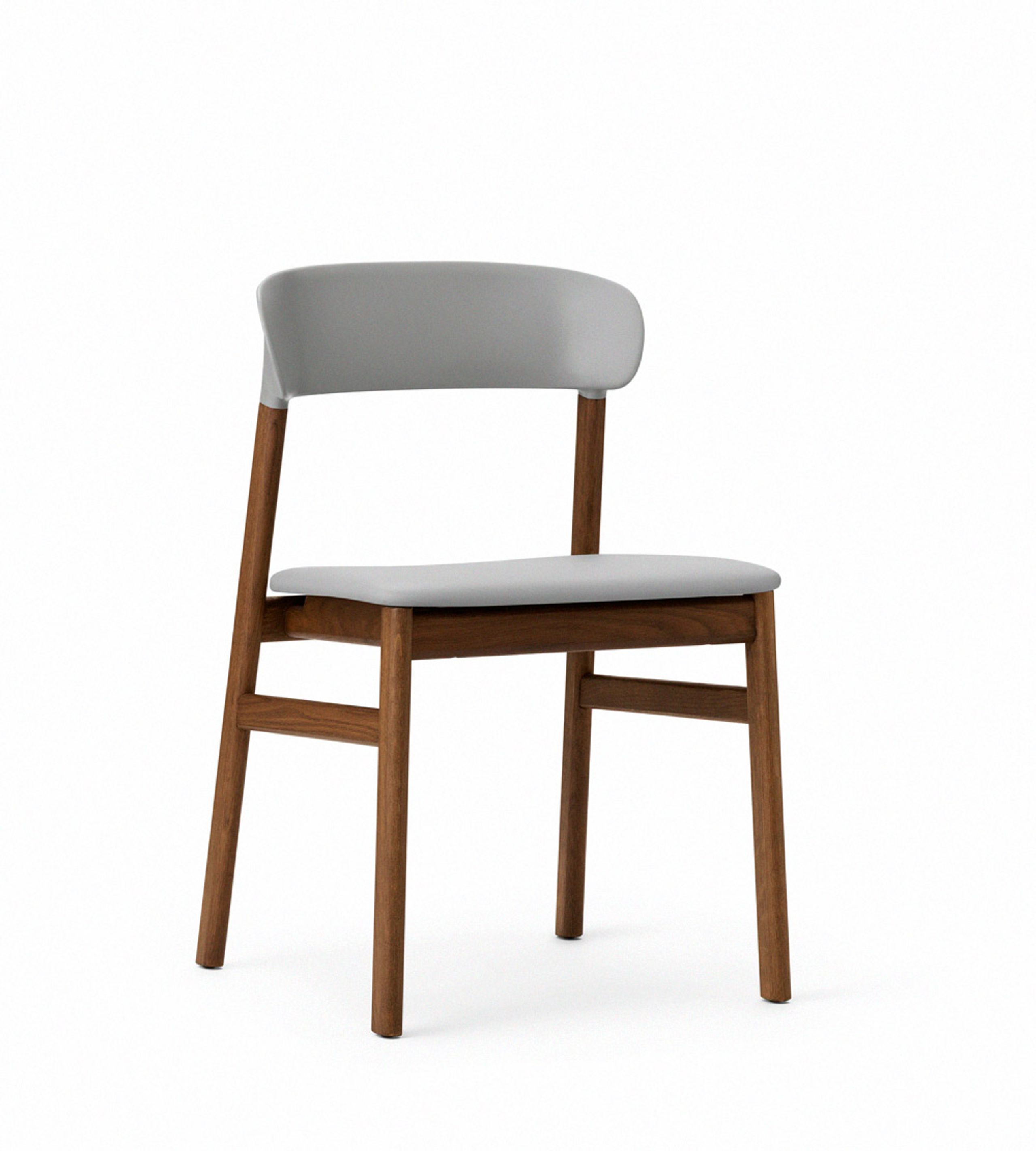 Normann Copenhagen - Cadeira de jantar - Herit chair / Upholstery - Grey (Spectrum Leather)