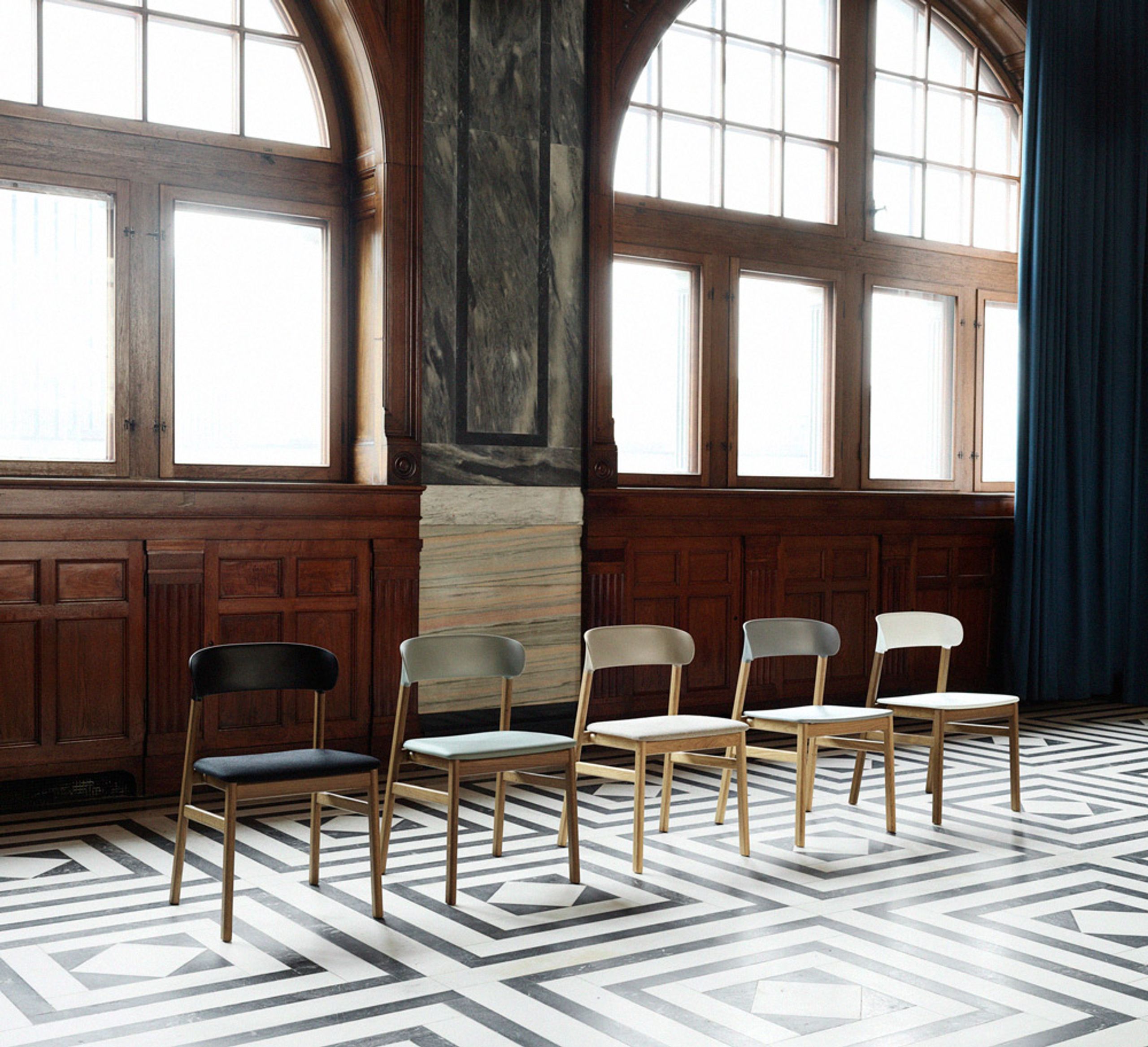 Normann Copenhagen - Chair - Herit chair / Upholstery - Sand (Spectrum Leather)