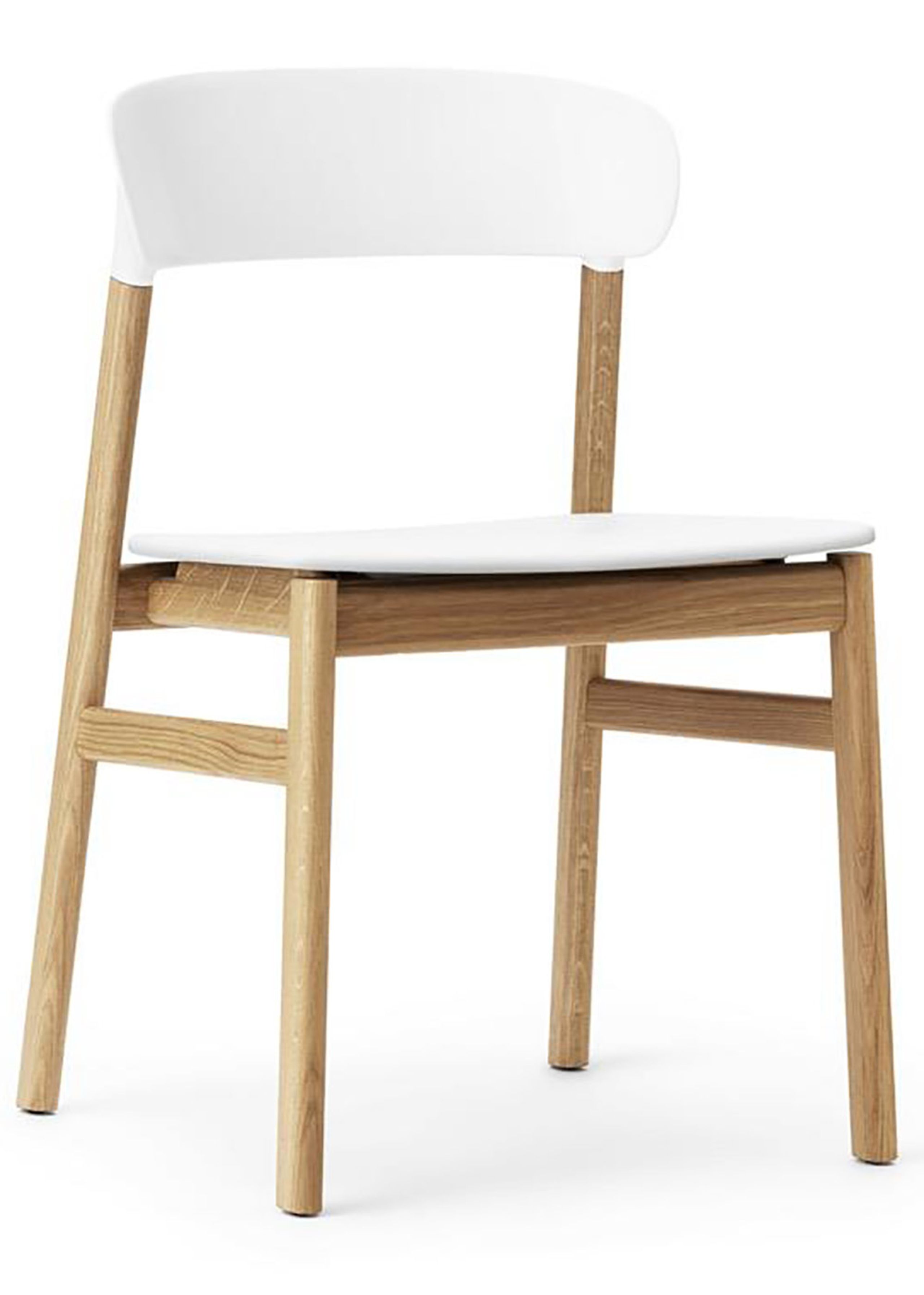 Normann Copenhagen - Cadeira de jantar - Herit chair - White / Oak