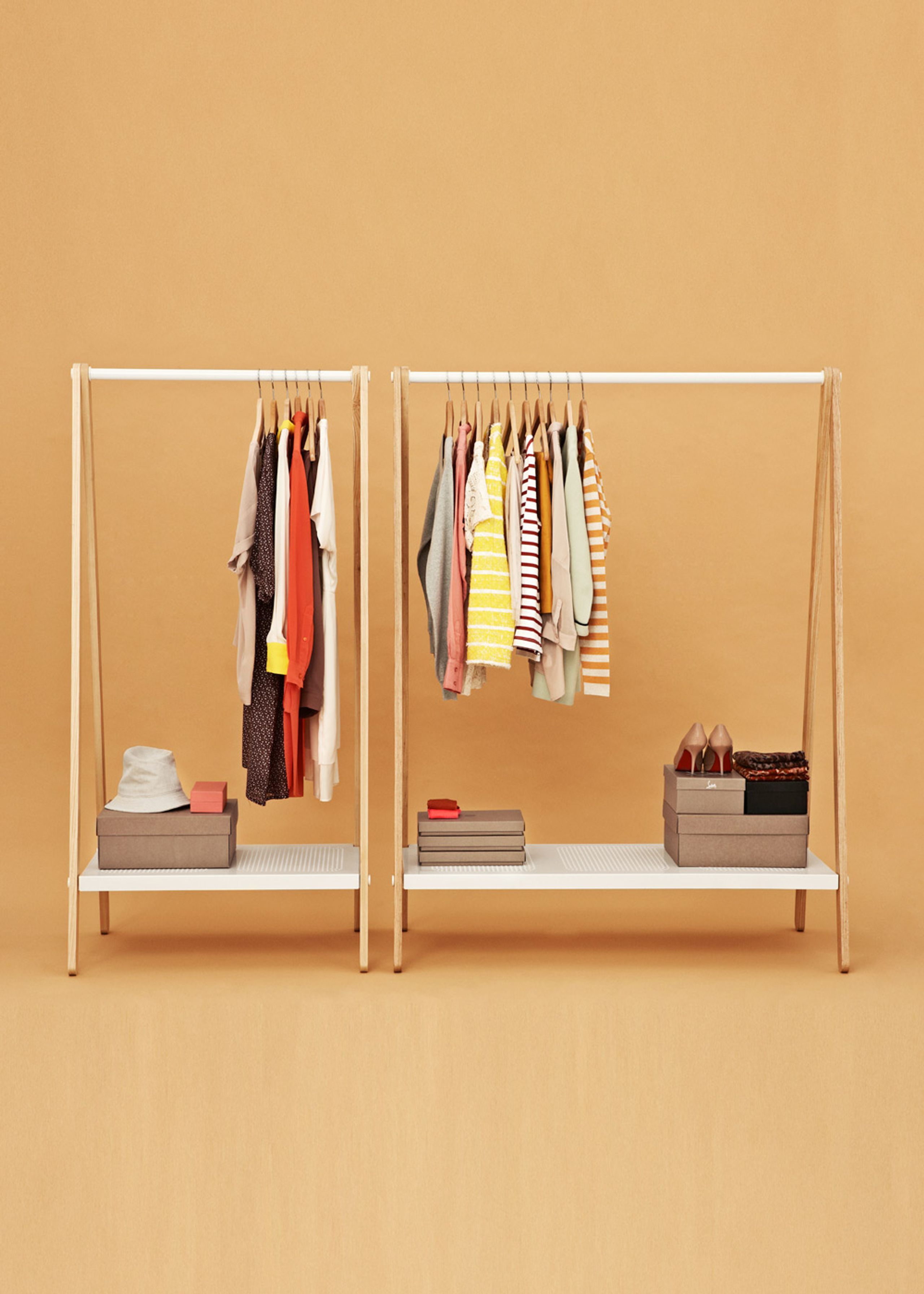 Normann Copenhagen - Regał na ubrania - Toj Clothes Rack - Small - White