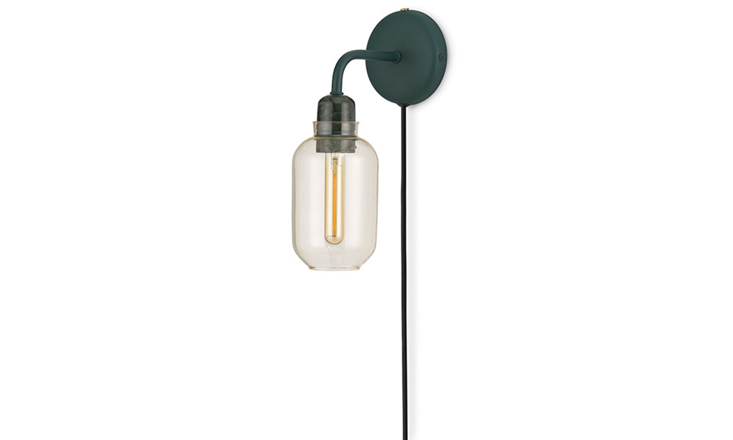 Normann Copenhagen - Wall lamp - Amp Wall Lamp - Gold / Green