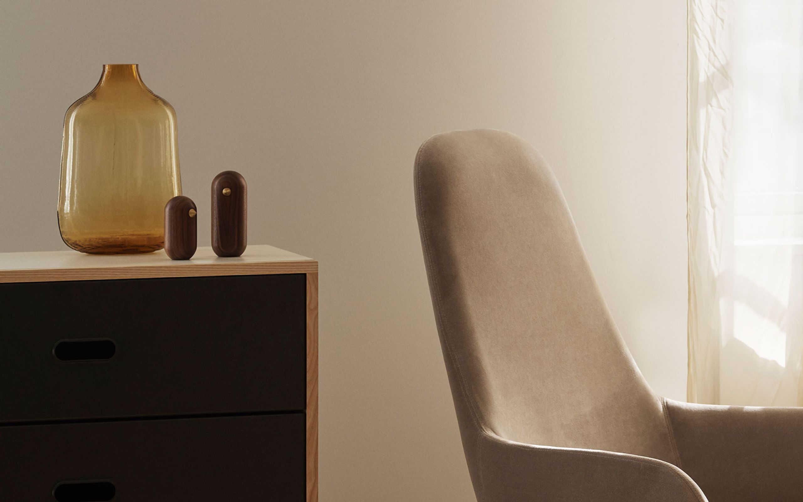 Normann Copenhagen - Vase - Step vase - Klar - 31 cm