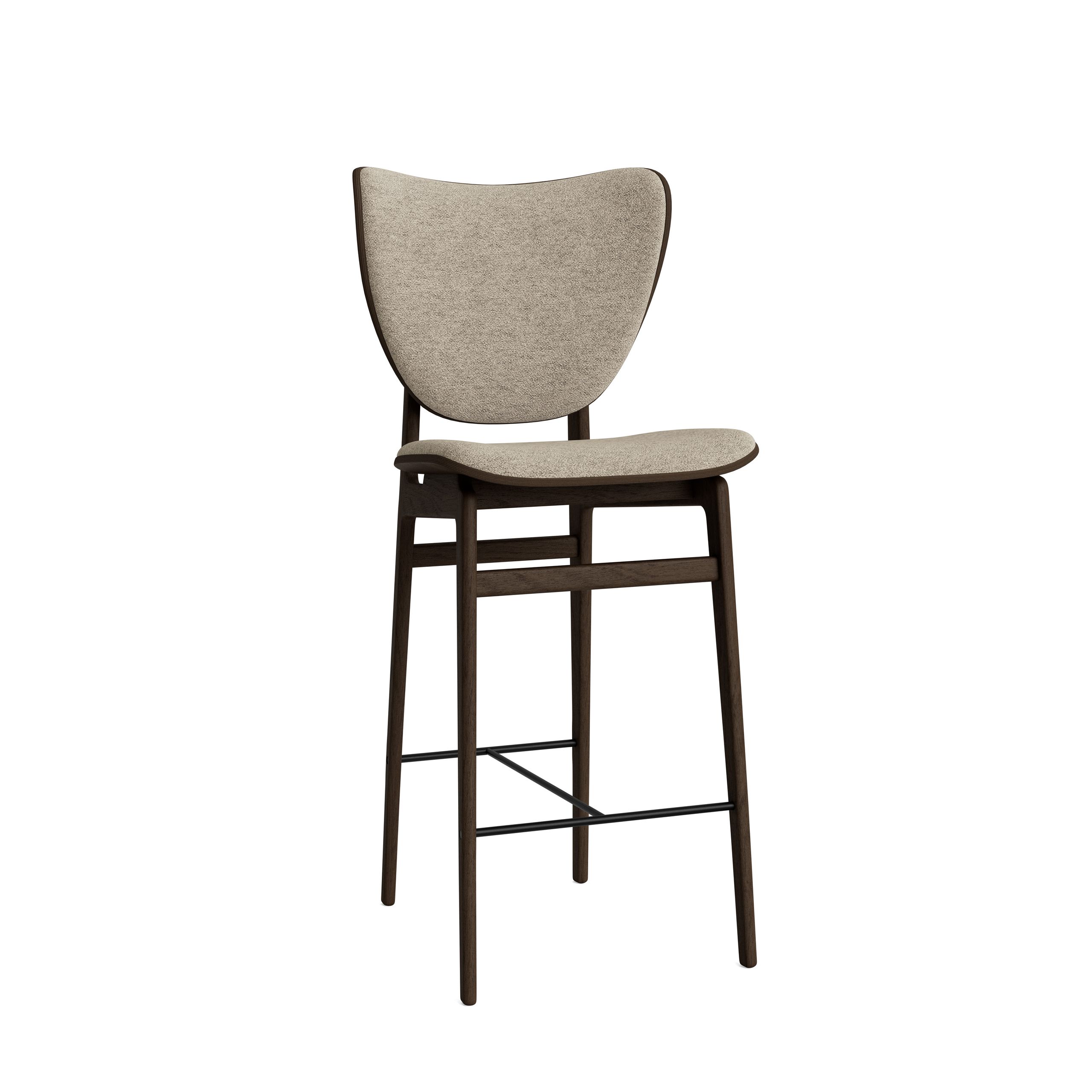 NORR11 - Sgabello - Elephant Bar Chair - H65 - Stel: Dark Smoked / Polstring: Barnum - Barnum Col 3