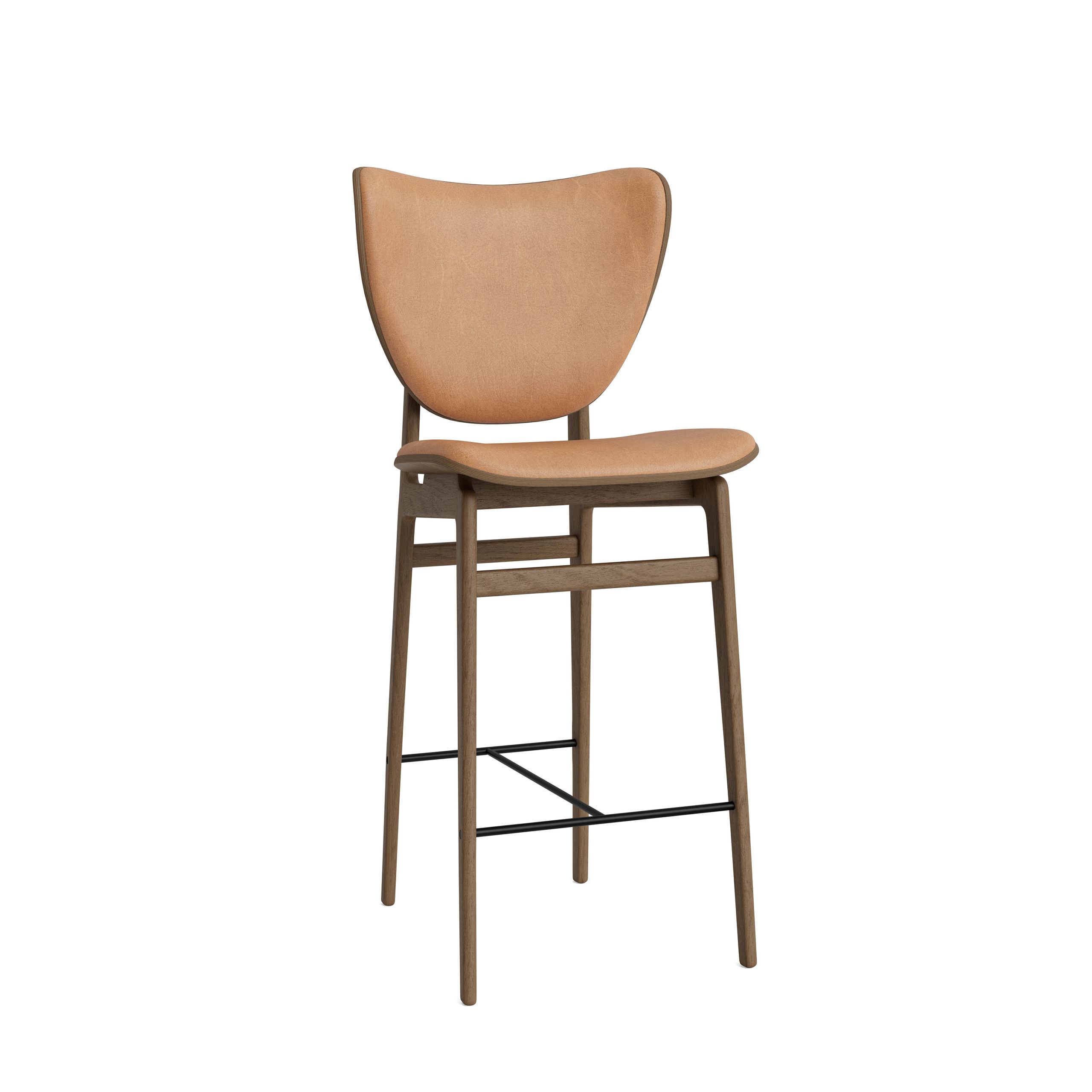 NORR11 - Tabouret de bar - Elephant Bar Chair - H65 - Stel: Light Smoked / Polstring: Dunes - Camel 21004