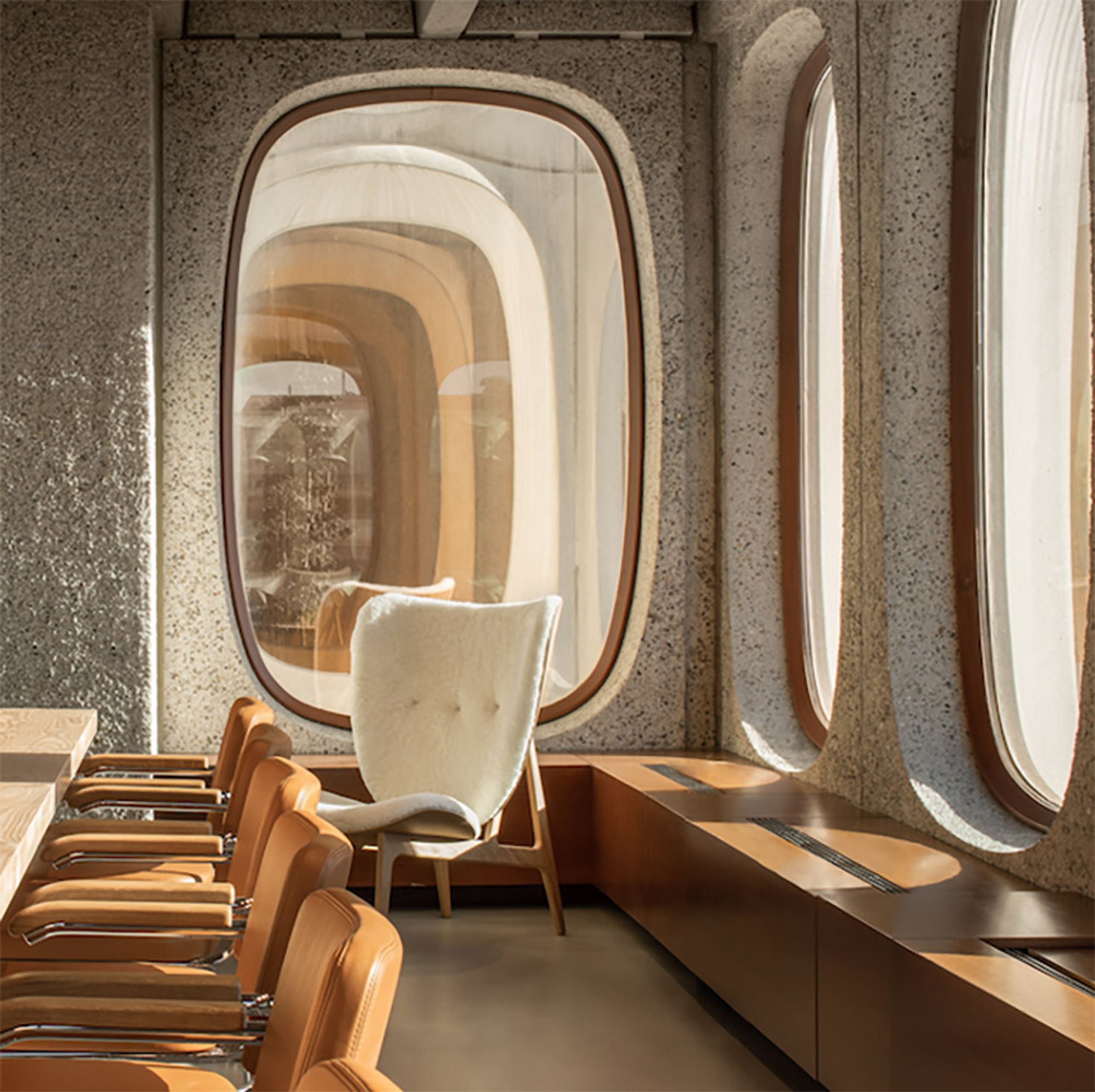 NORR11 - Lænestol - Elephant Lounge Chair - Fuld polstring - Dark Smoked Oak/Barnum Bouclé 11