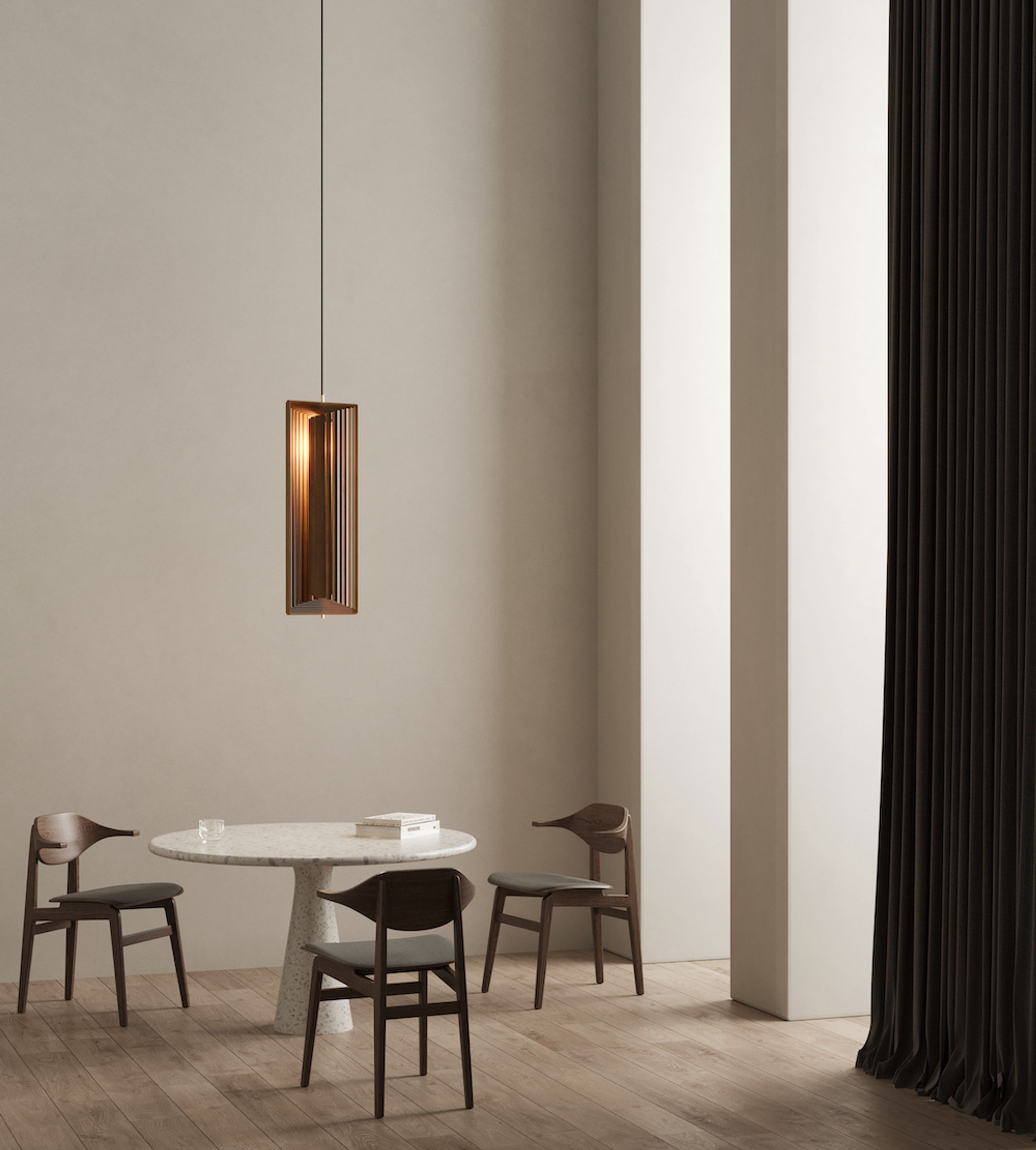 NORR11 - Závesné svietidlo - Frames Pendant - Light Smoked Oak