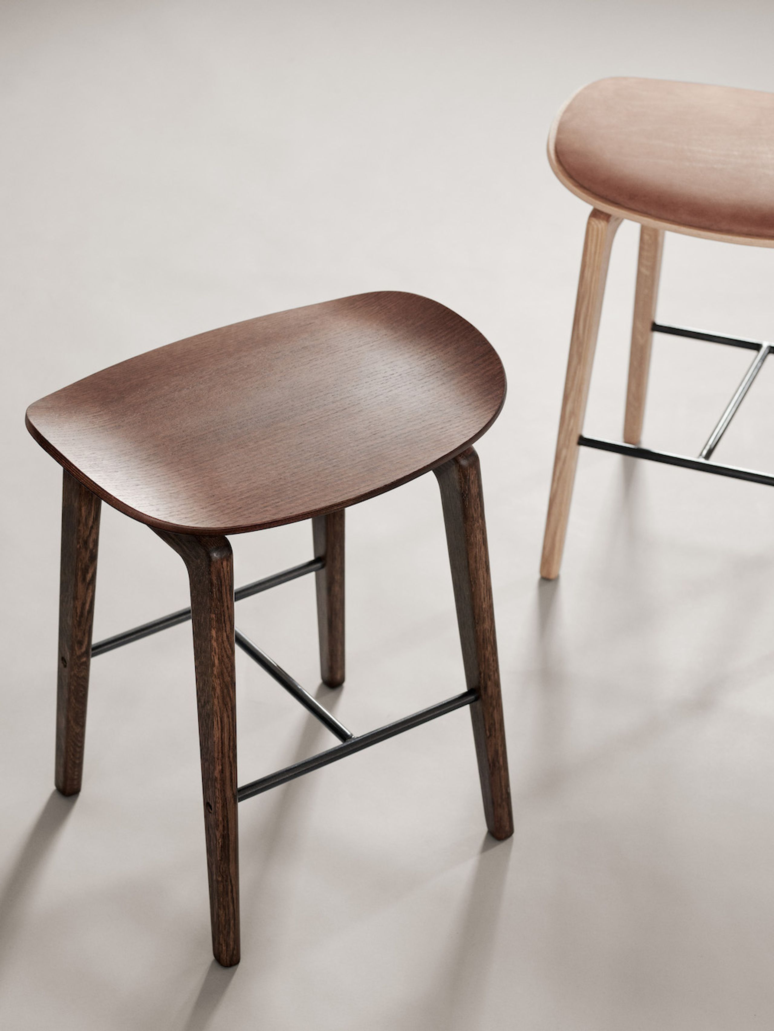 NORR11 - Hocker - NY11 Stool - Dark Smoked Oak