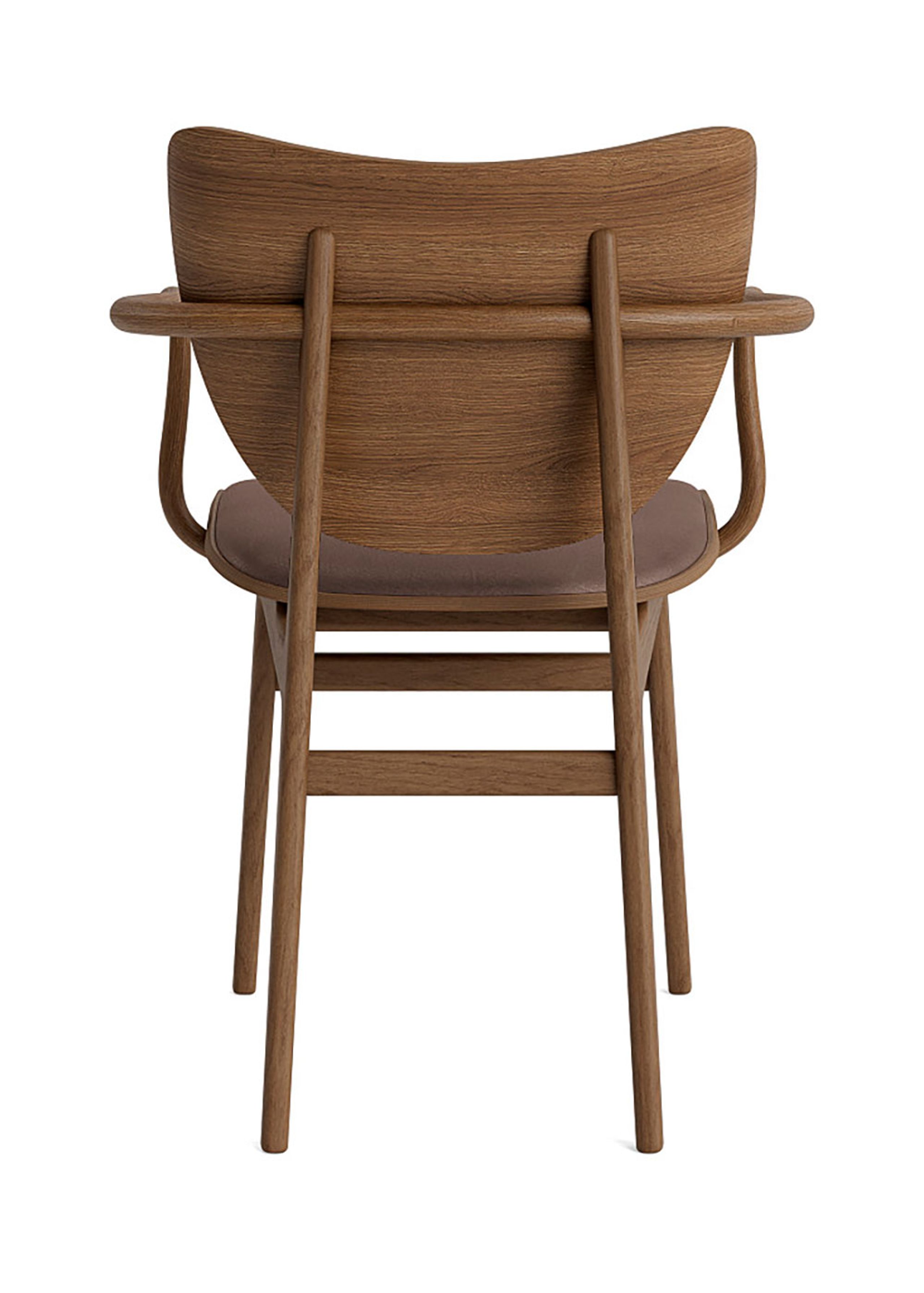 NORR11 - Dining chair - Elephant Chair Armrest - Light Smoked / Dunes - Dark Brown 21001