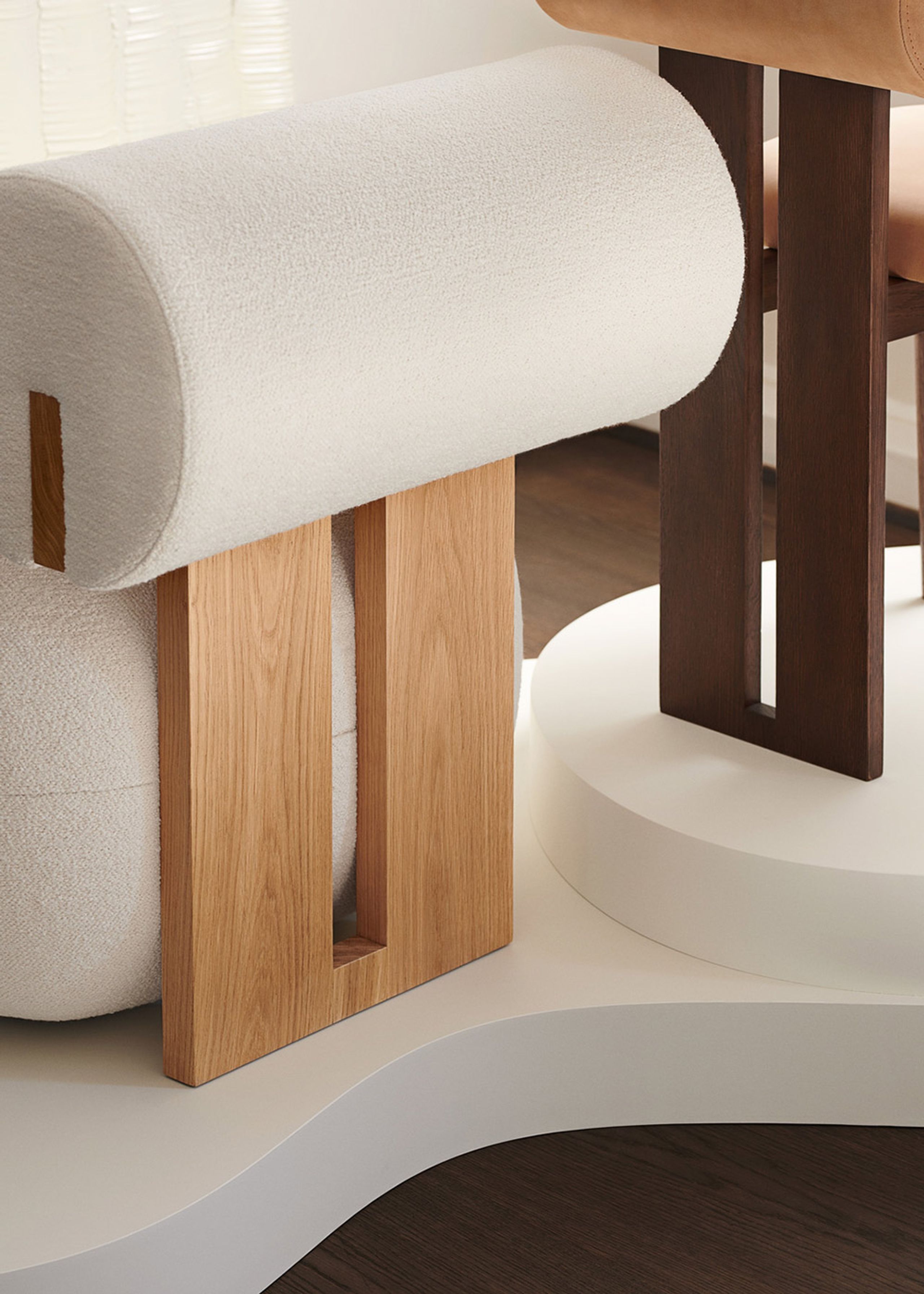 NORR11 - Sedia - Hippo lounge chair - Barnum Col 24 (Frame: Light smoked)