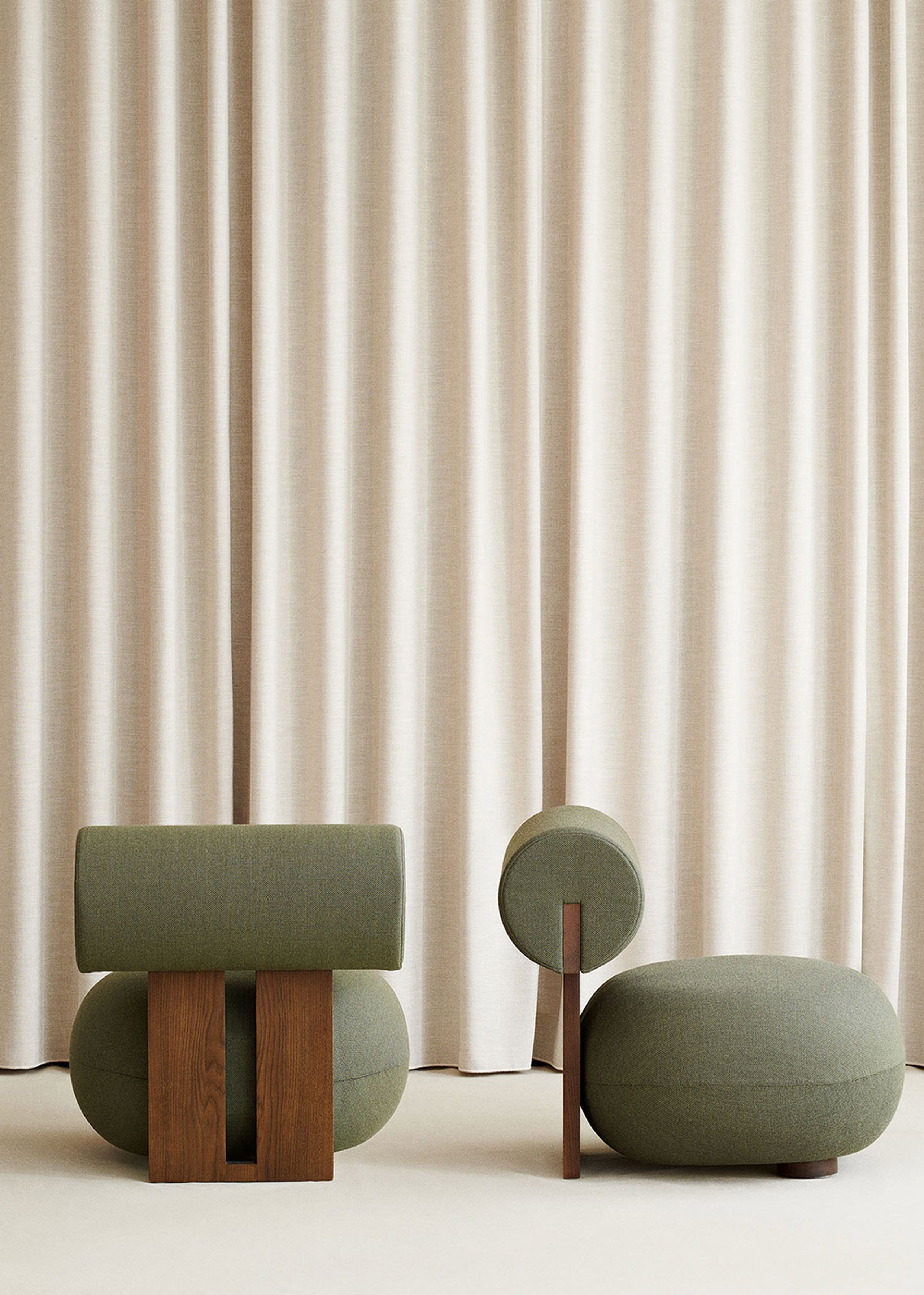 NORR11 - Sedia - Hippo lounge chair - Barnum Col 24 (Frame: Light smoked)