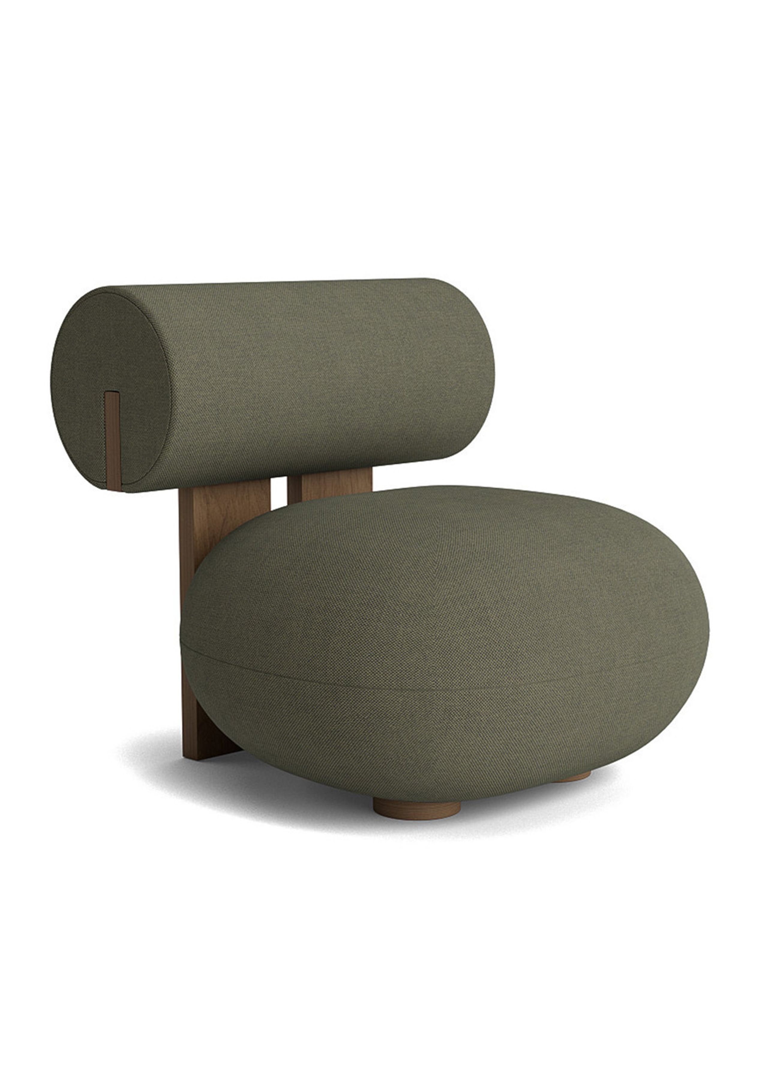 NORR11 - Stol - Hippo lounge chair - Fiord 2 - 961 (Frame: Light smoked)