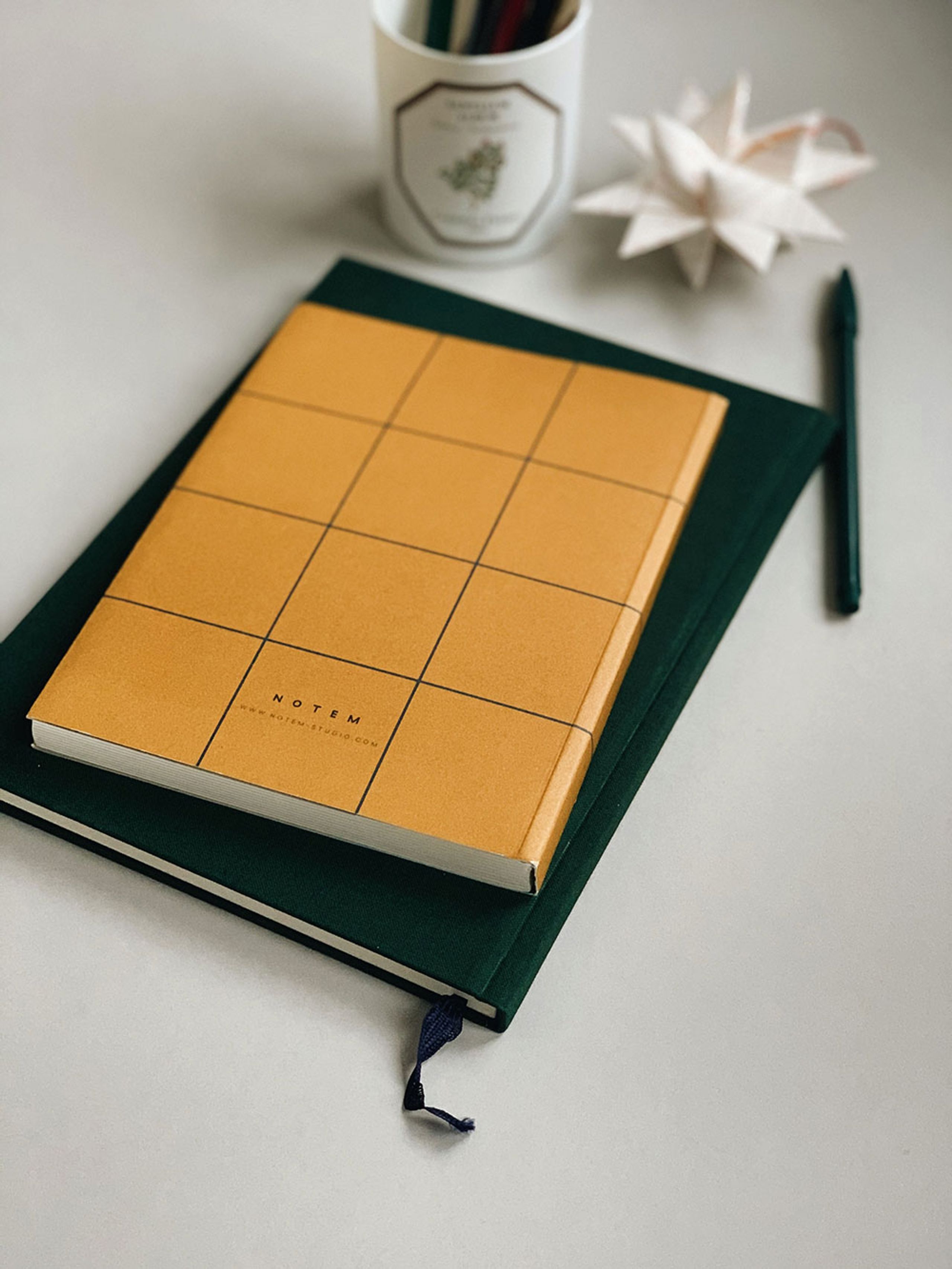 NOTEM - Notitieboek - EVEN - Work Journal - Dark Green Cloth