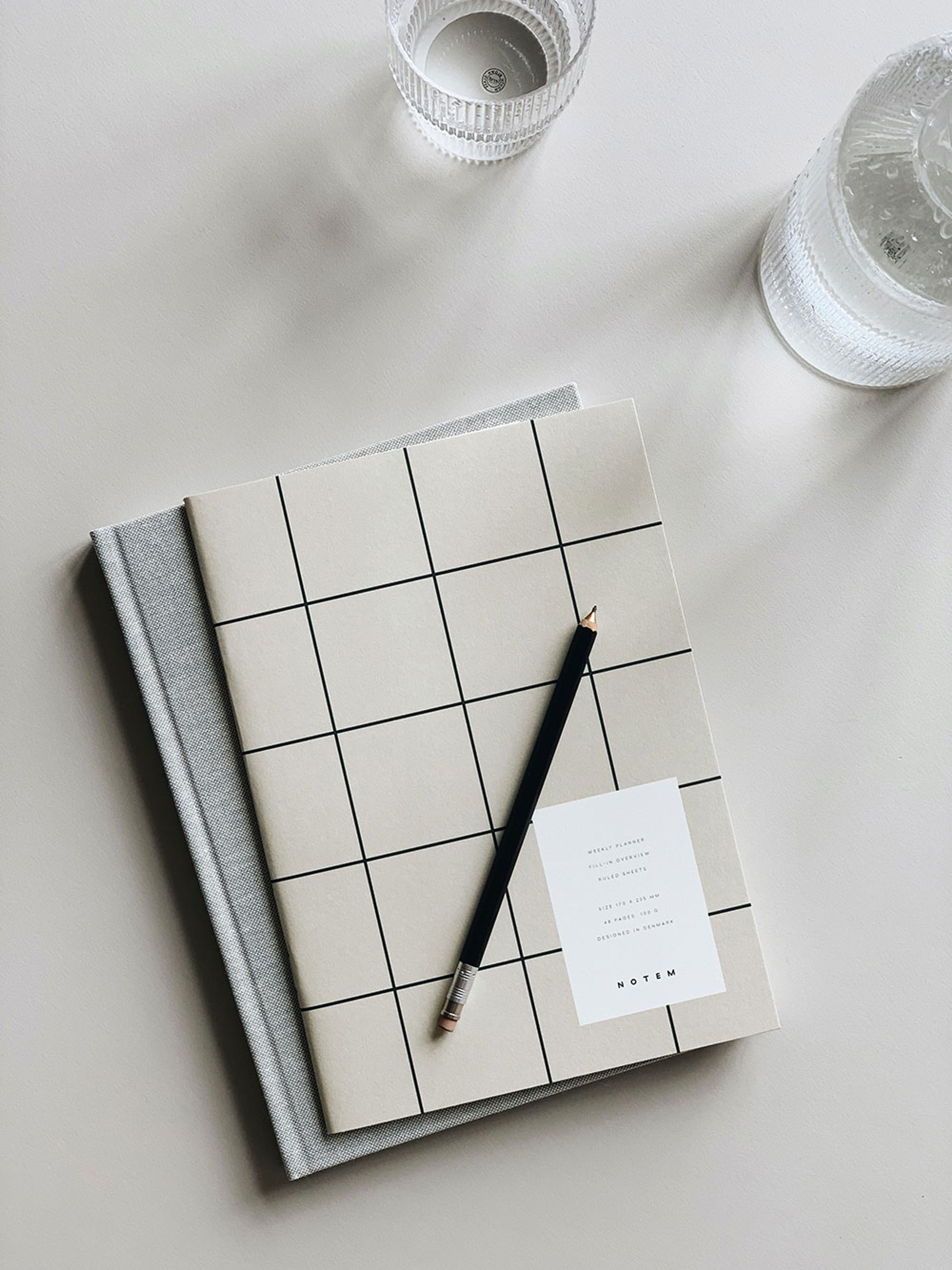 NOTEM - Notebook - EVEN - Work Journal - Light Grey Cloth