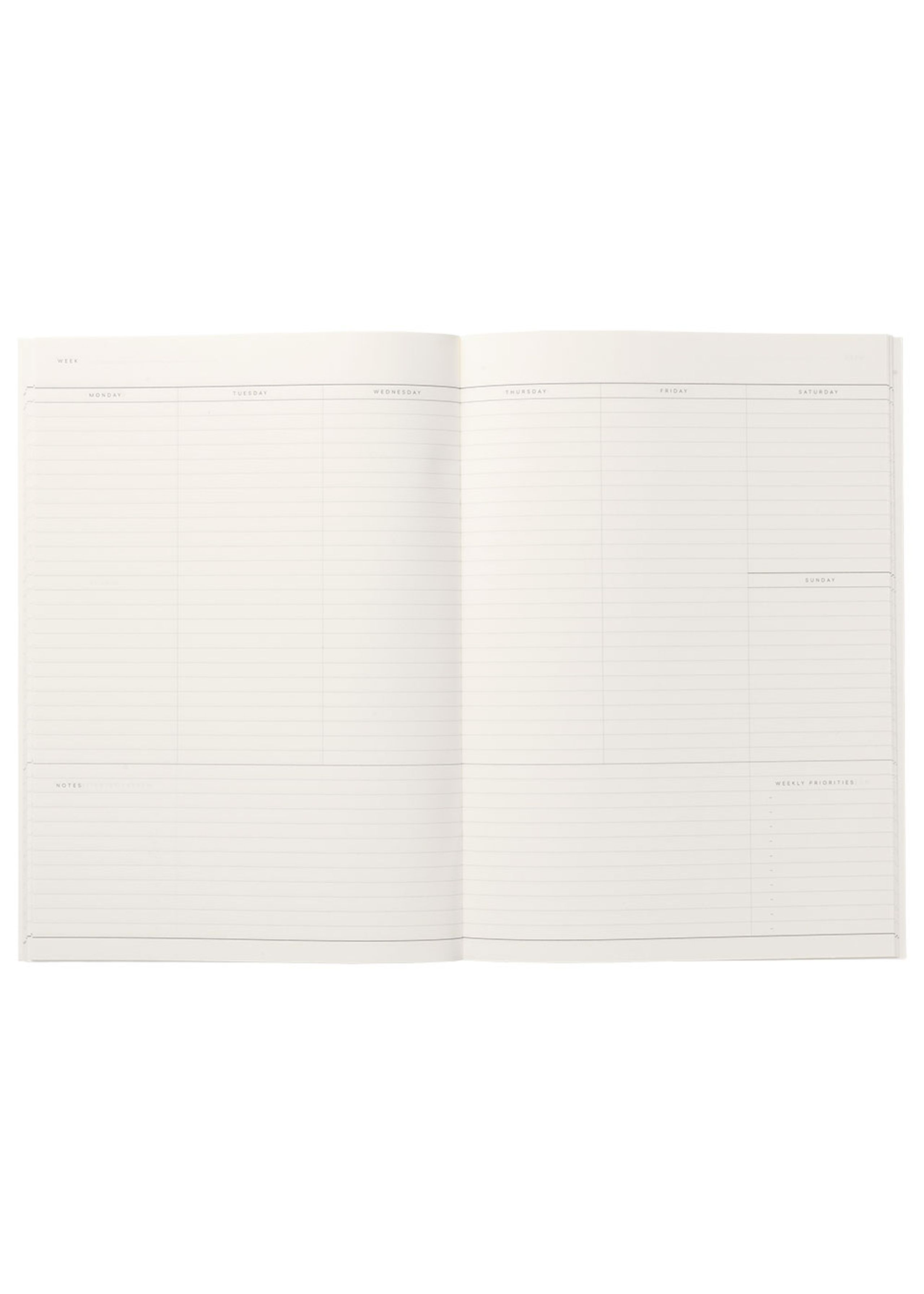 NOTEM - Notebook - MILO - Weekly Planner Book - Dark Green