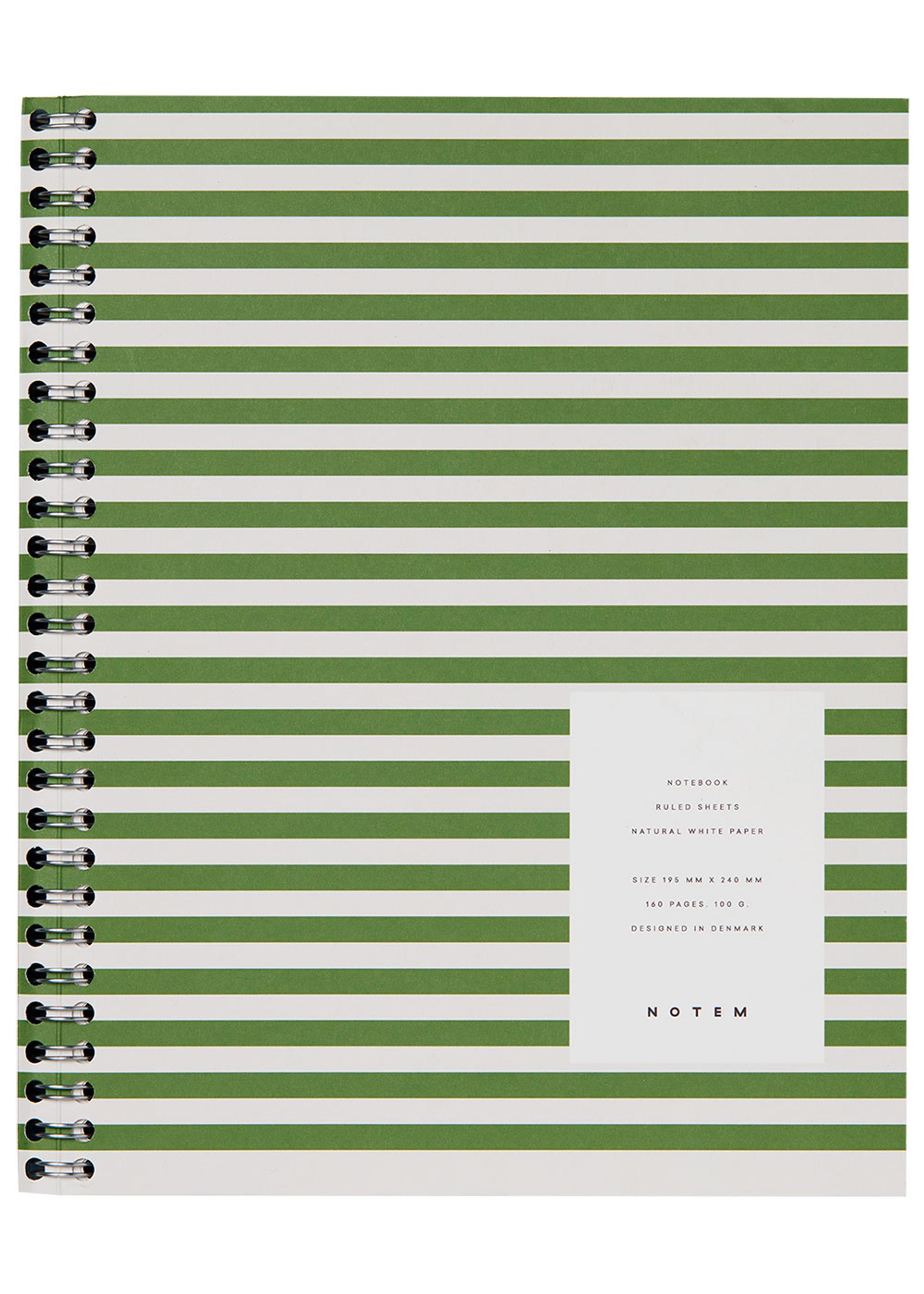 NOTEM - Notesbog - NELA Notebook - Large - Green