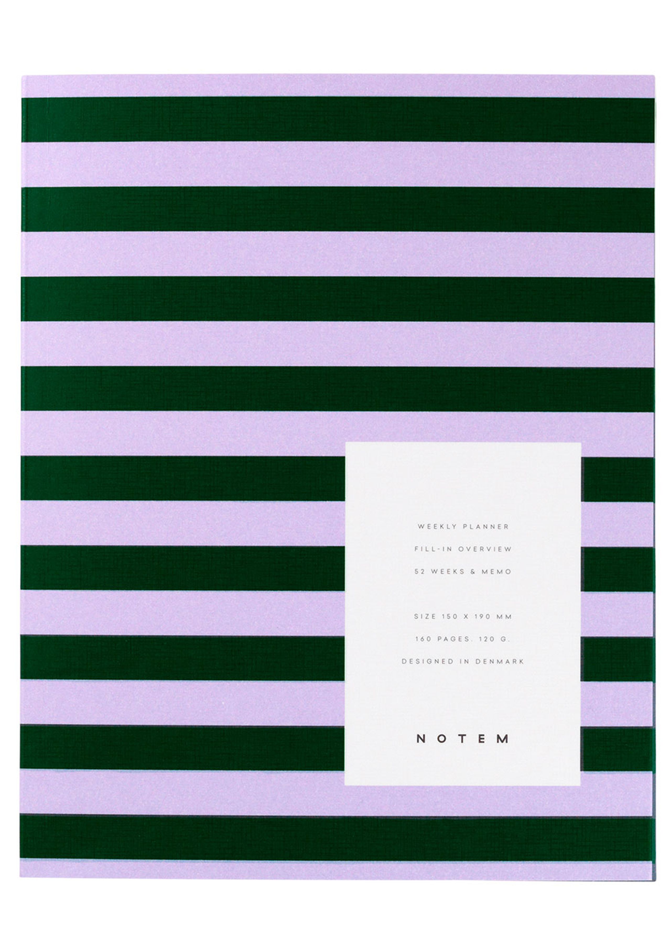 NOTEM - Carnet de notes - UMA - Weekly Planner - Green And Rose