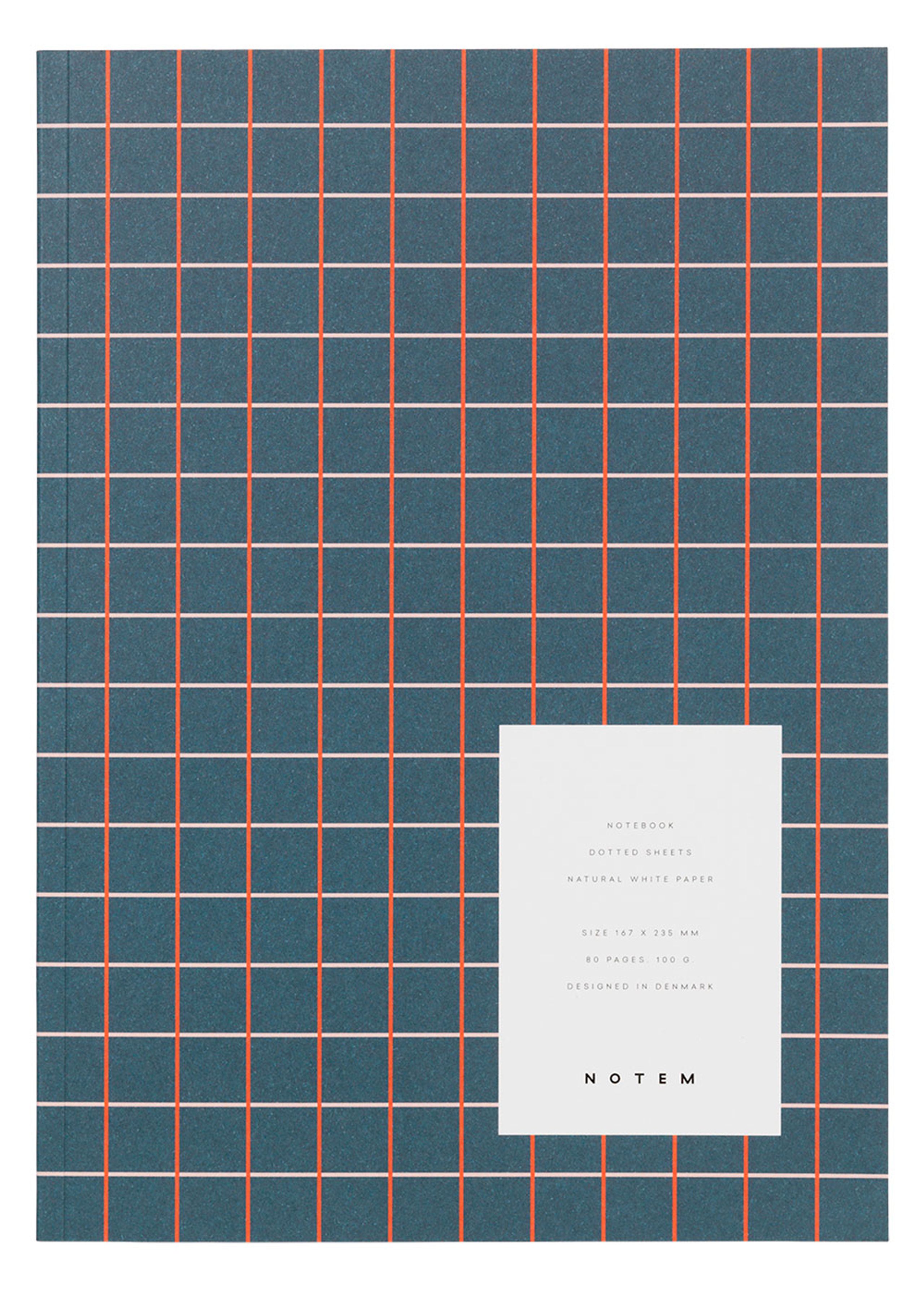 NOTEM - Notebook - VITA Notebook - Medium - Dark Blue Grid