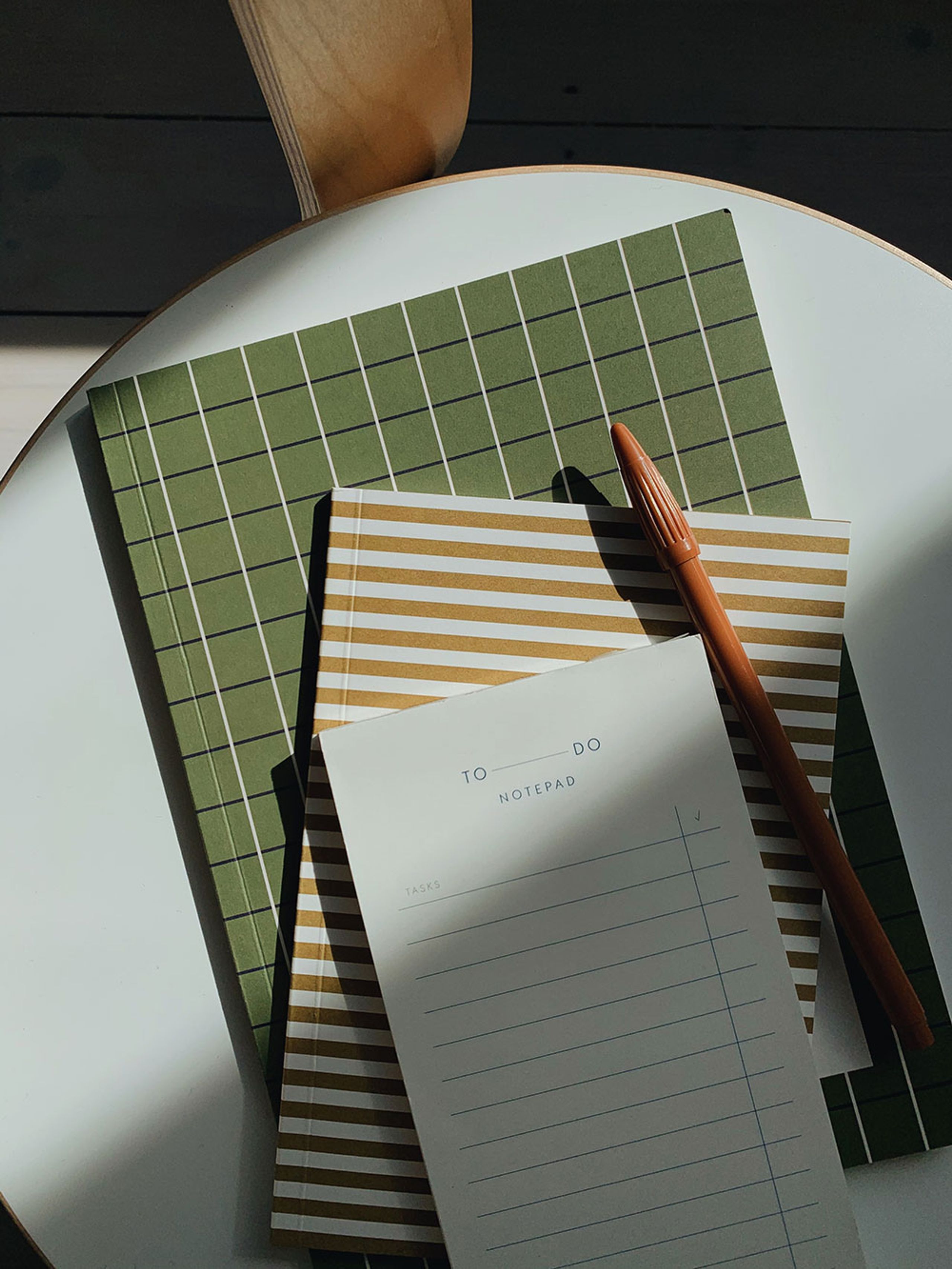 NOTEM - Notebook - VITA Notebook - Medium - Green Grid