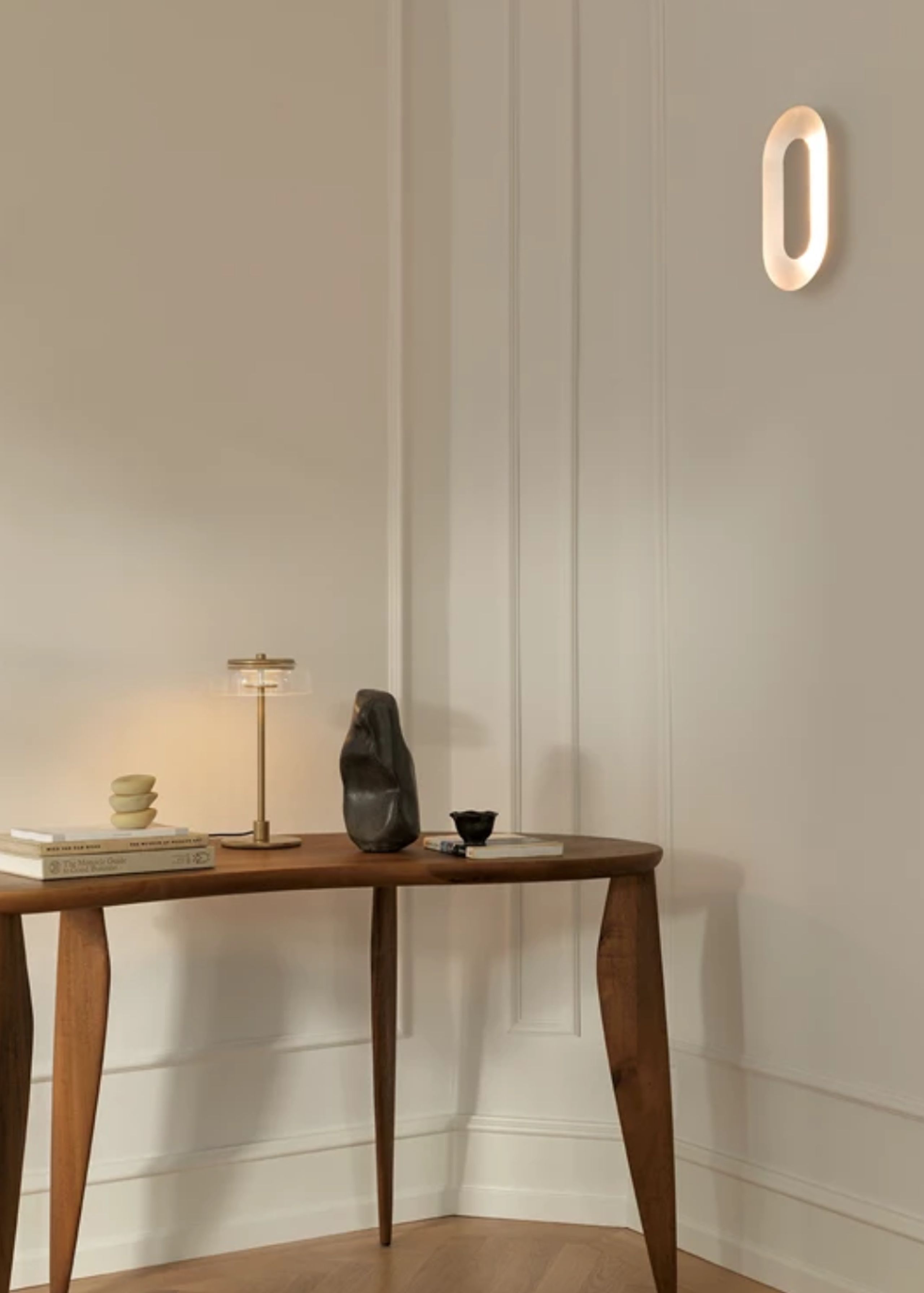 Nuura - Lampada da tavolo - Blossi Table Small - Nordic Gold / Clear