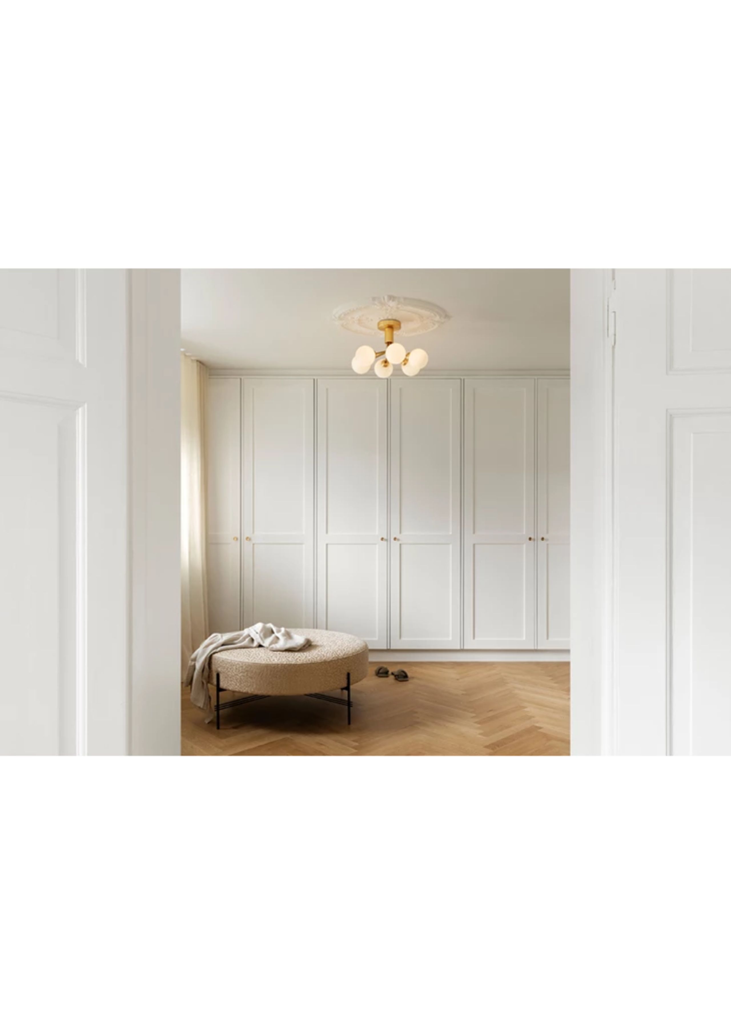 Nuura - Lampada - Apiales 6 Ceiling - Brushed Brass / Opal