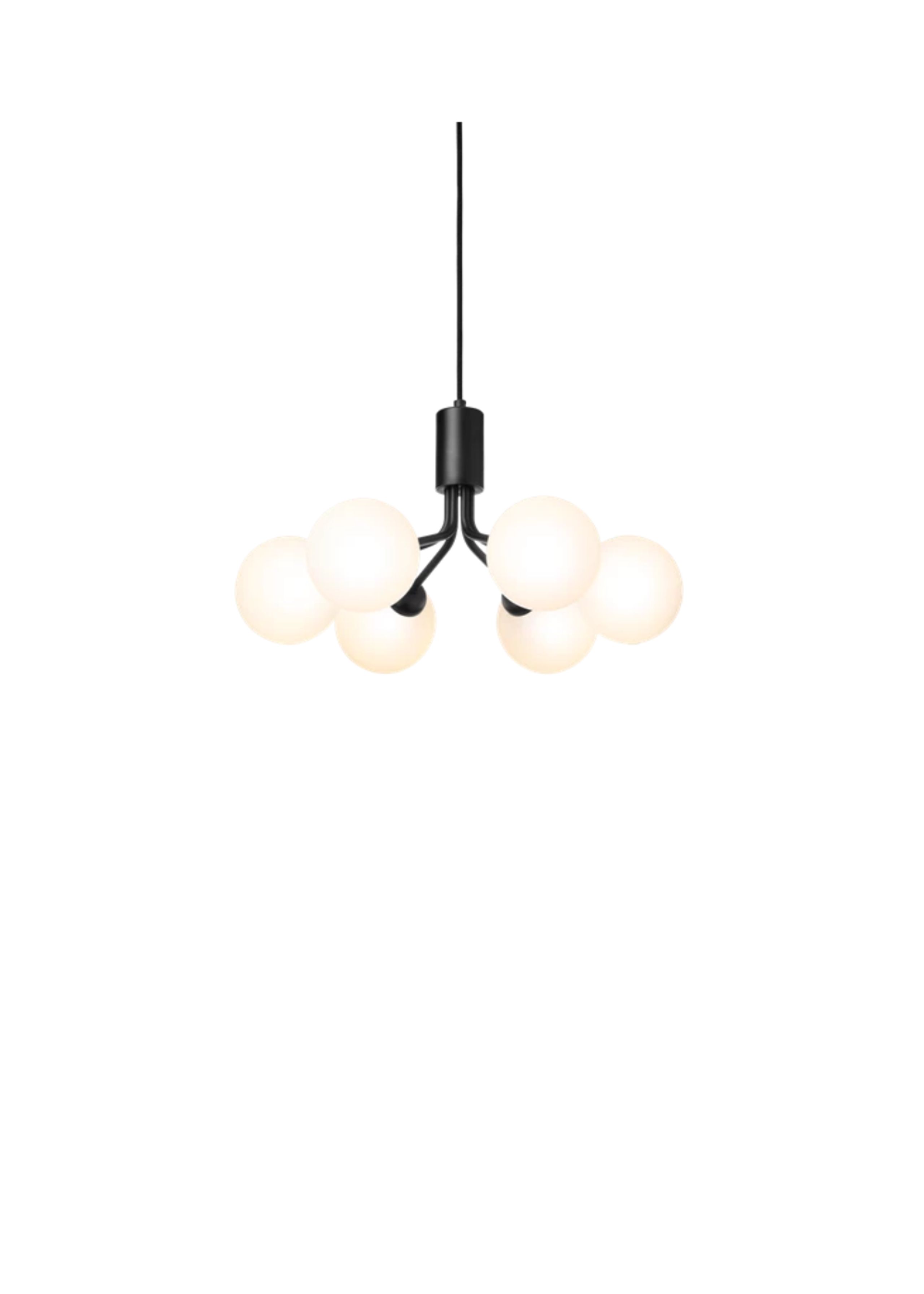 Nuura - Lamp - Apiales 6 - Satin Black / Opal