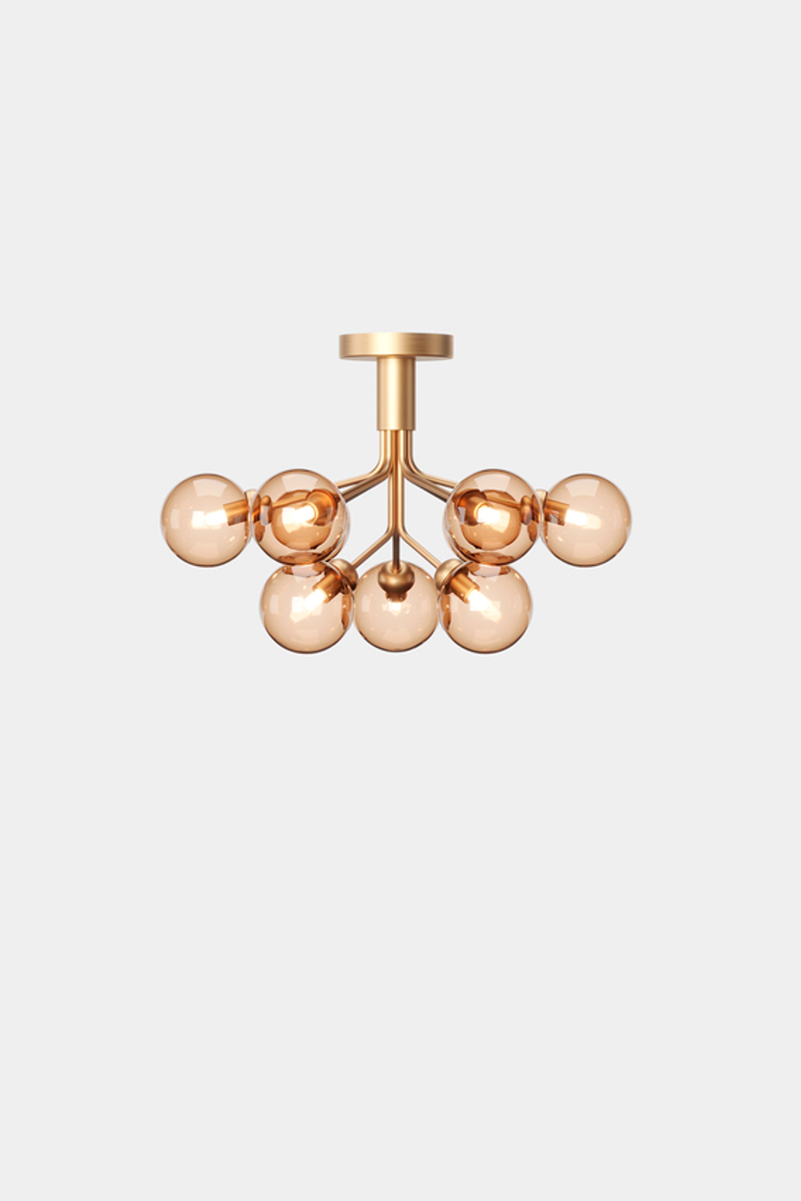 Nuura - Lâmpada - Apiales 9 Ceiling - Brushed brass/Gold