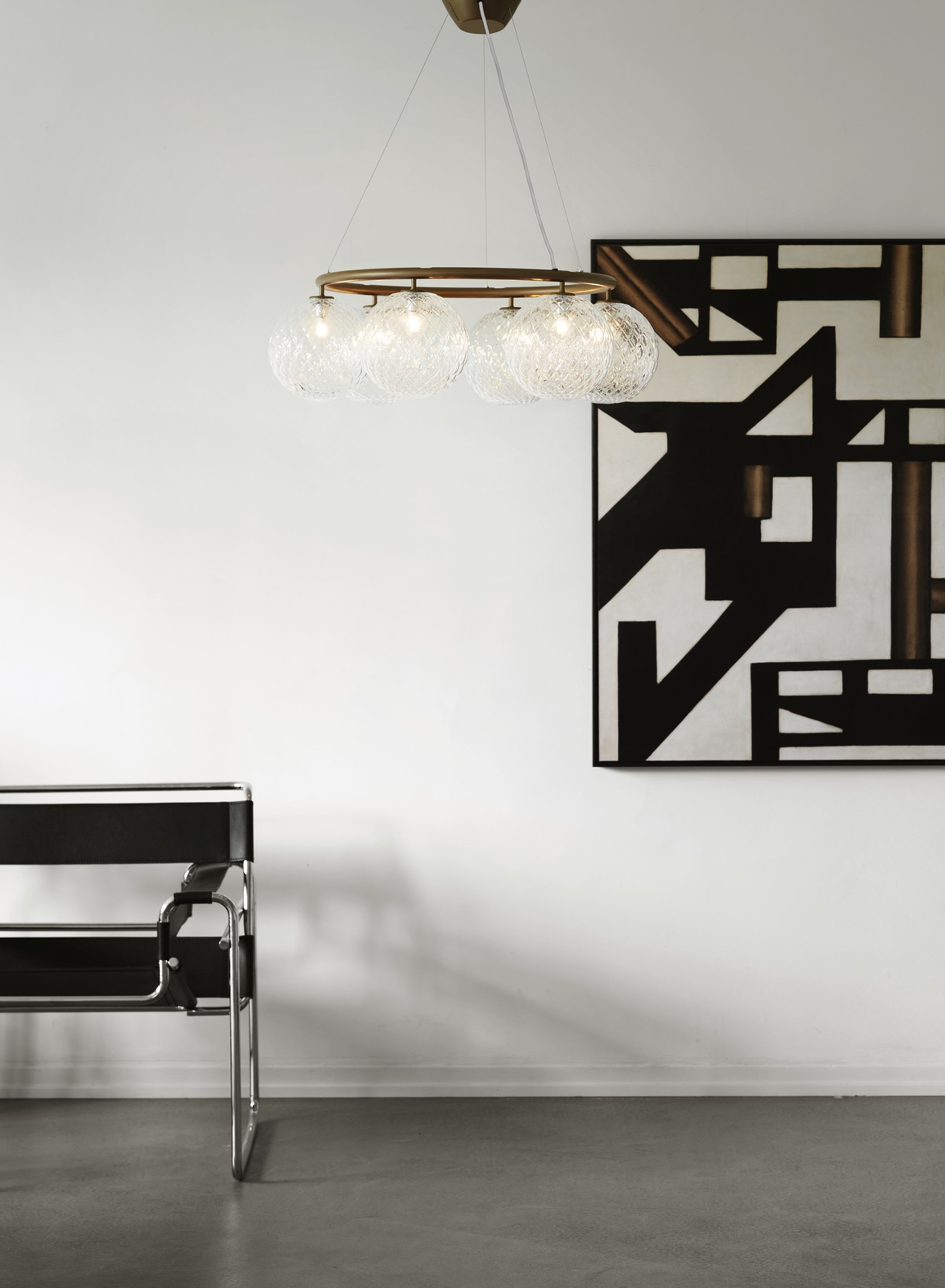 Nuura - Lampe - Miira 6 Circular - Dark Bronze/Optic clear