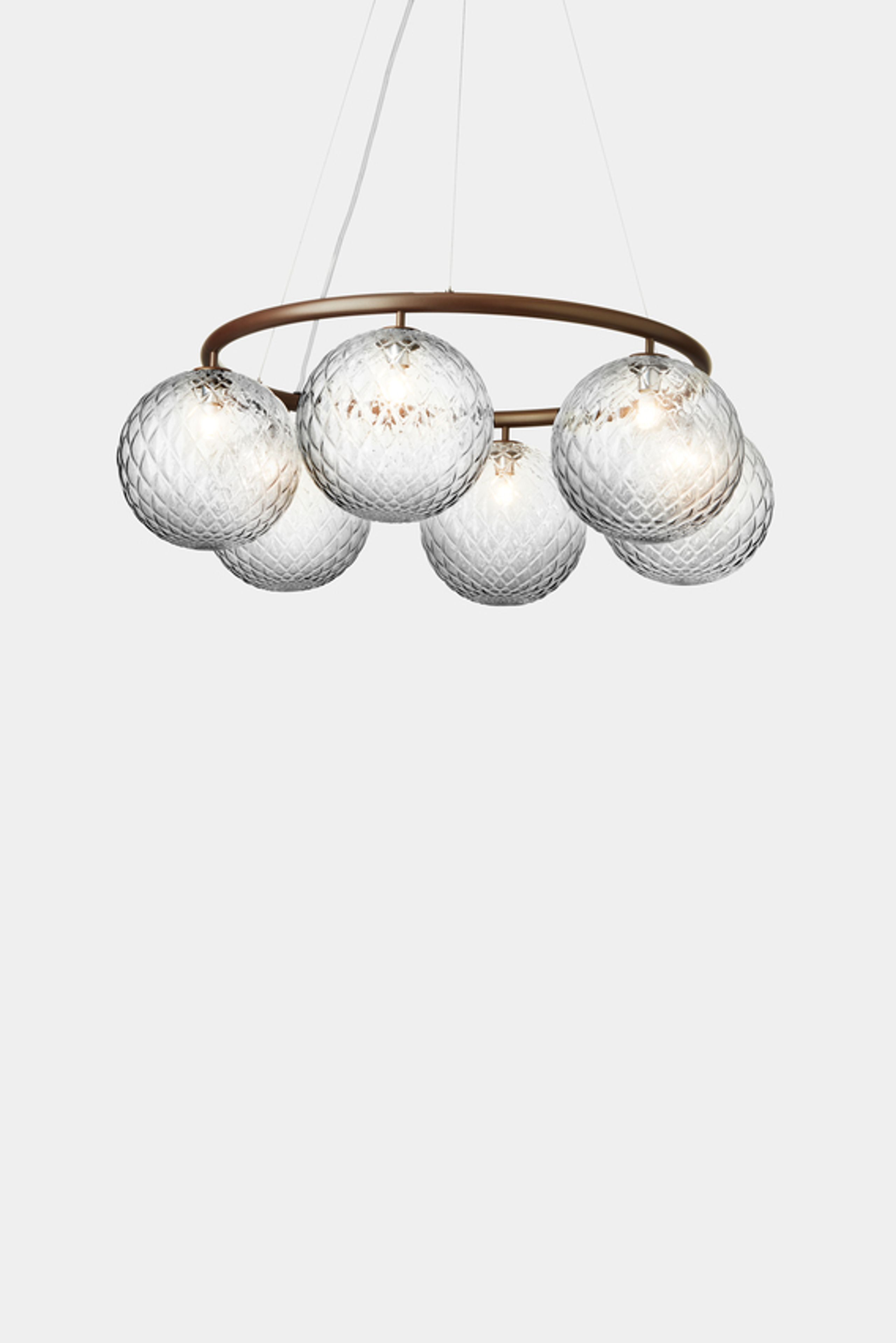 Nuura - Lampe - Miira 6 Circular - Dark Bronze/Optic clear