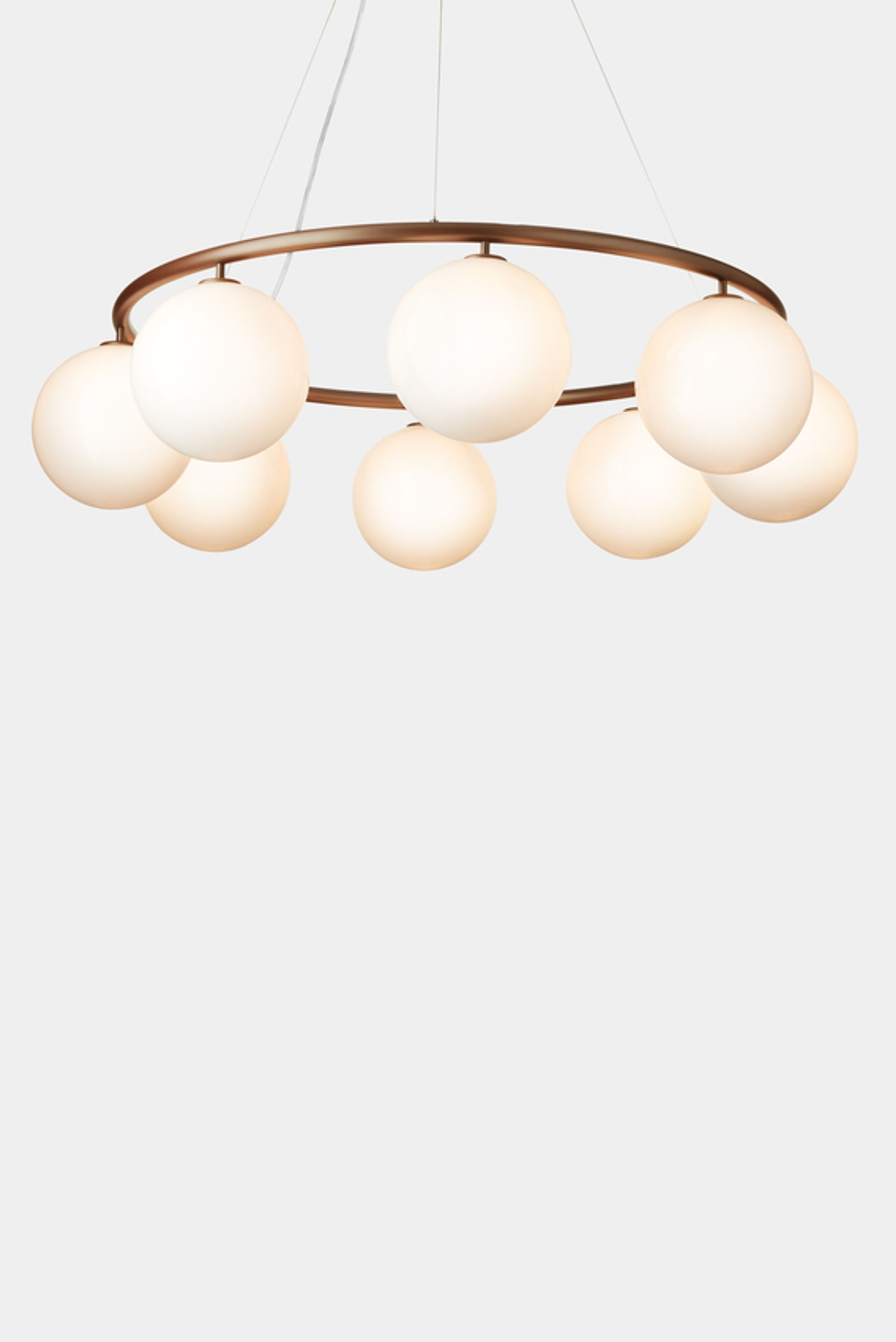 Nuura - Lamp - Miira 8 Circular - Dark Bronze/Opal White