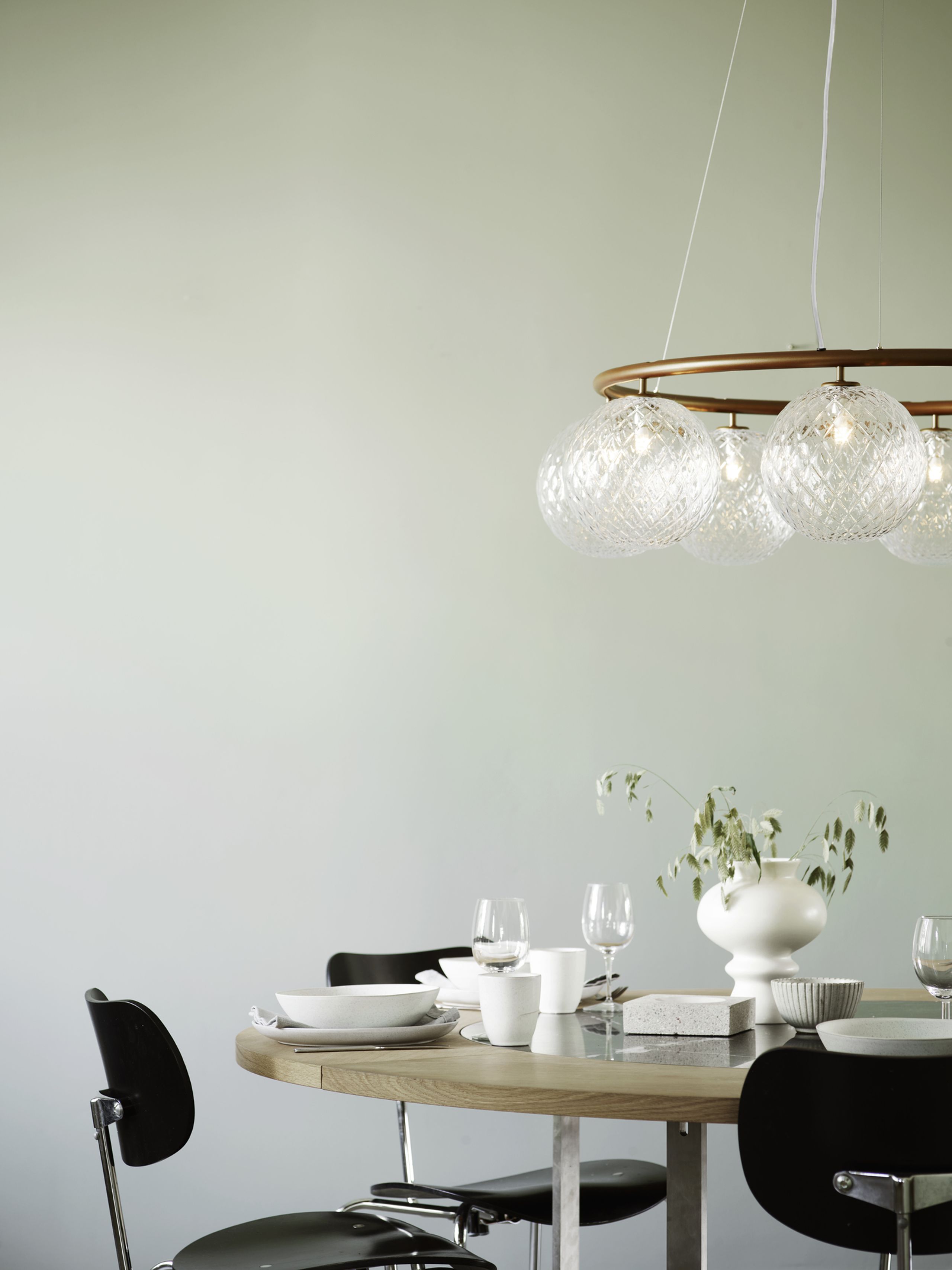 Nuura - Lampe - Miira 8 Circular - Dark Bronze/Optic clear