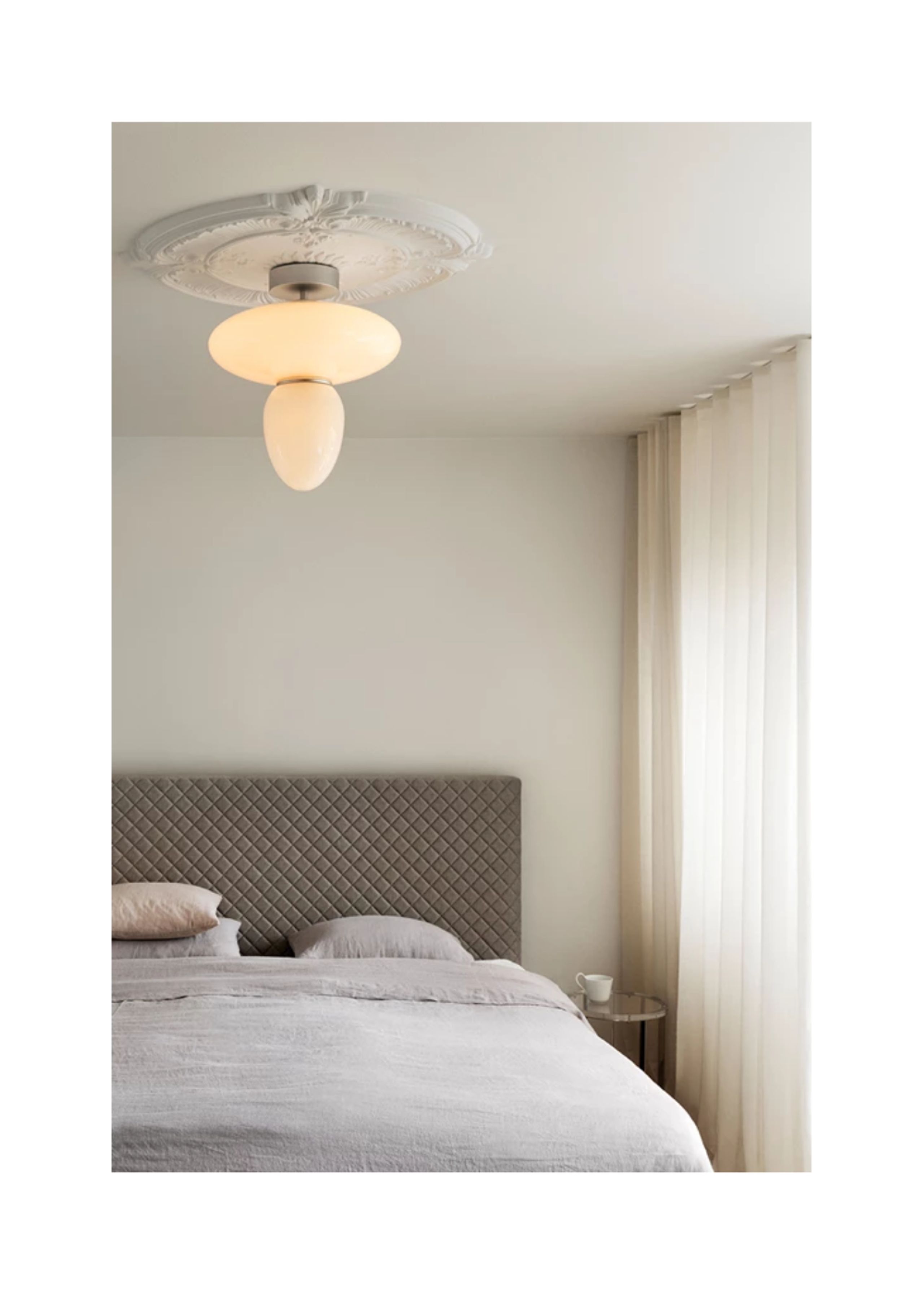 Nuura - Lampe - Rizzatto - 42 - Satin Silver/Opal white