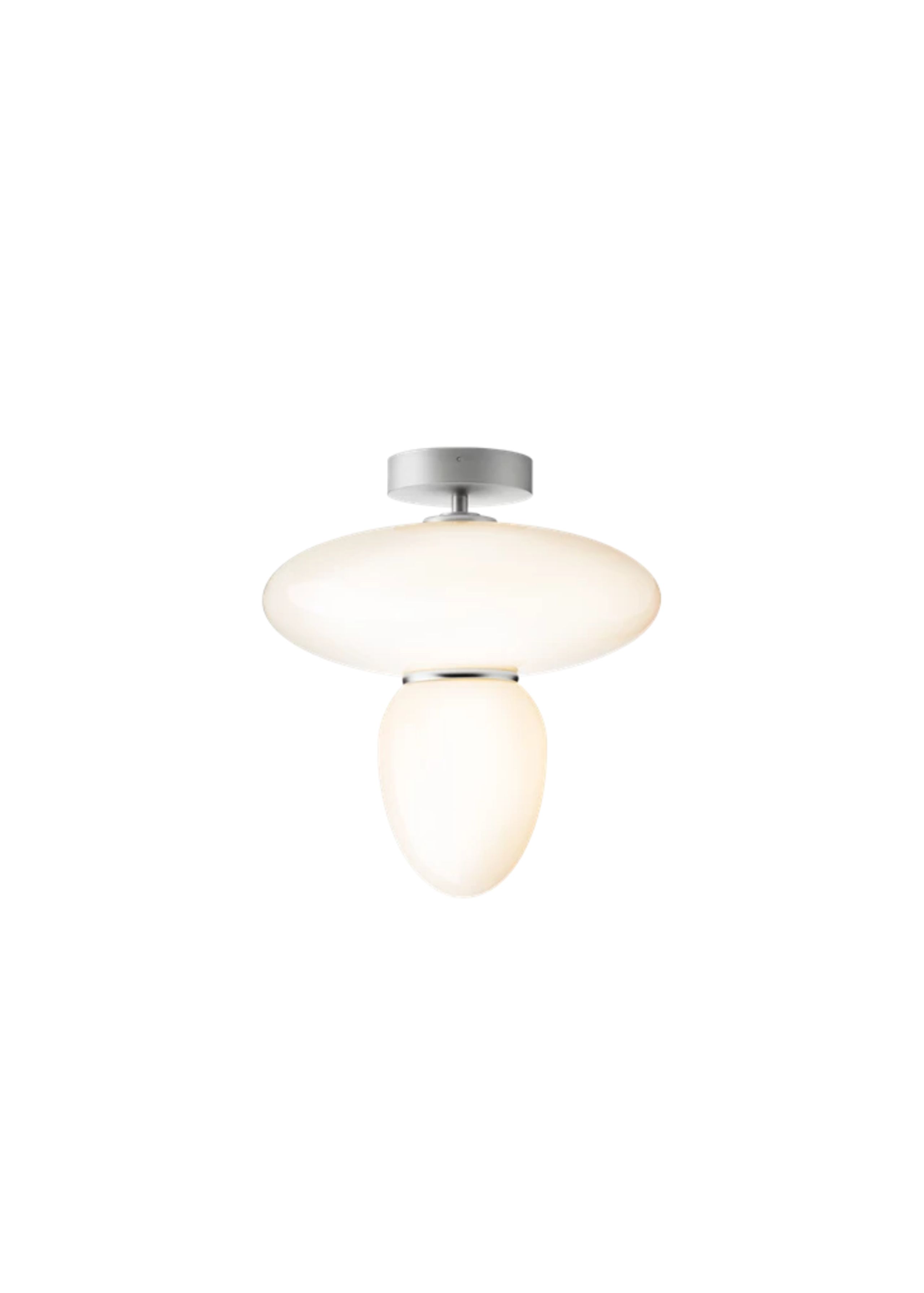 Nuura - Lampe - Rizzatto - 42 - Satin Silver/Opal white