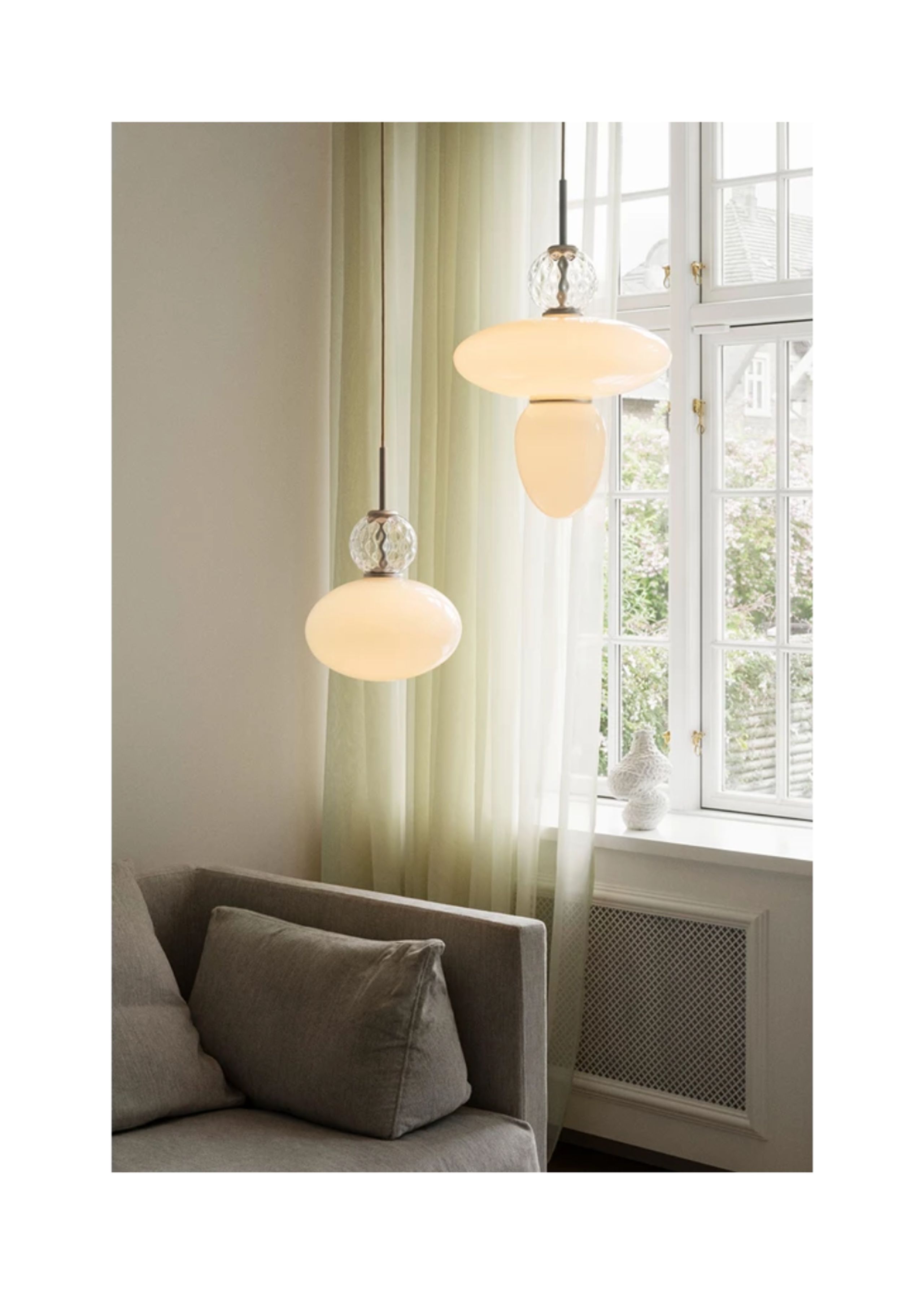Nuura - Lampa - Rizzatto - 43 - Satin Silver/Opal white